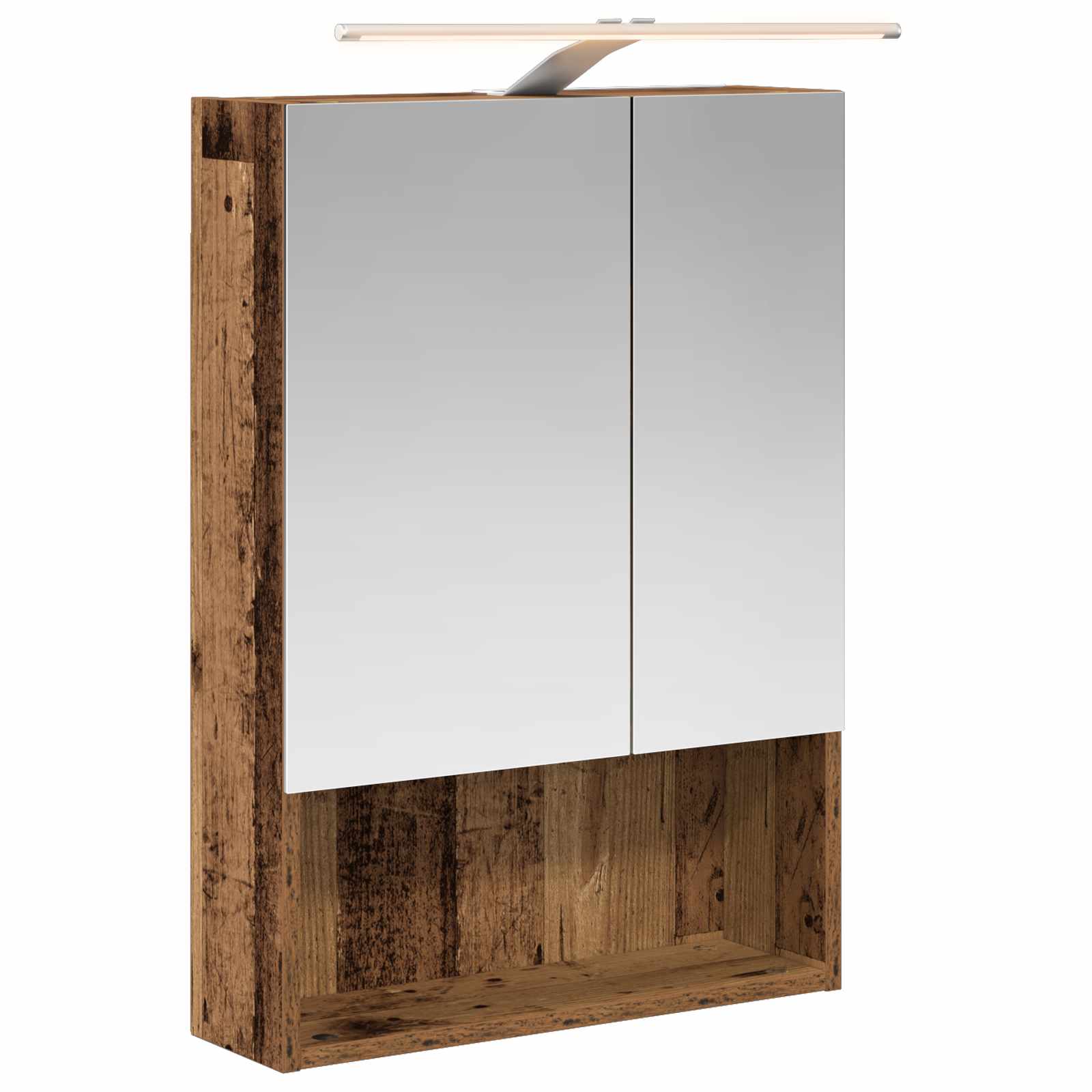 Kupaonski ormar s ogledalom Zidne Staro drvo 50 x 14,5 x 70 cm
