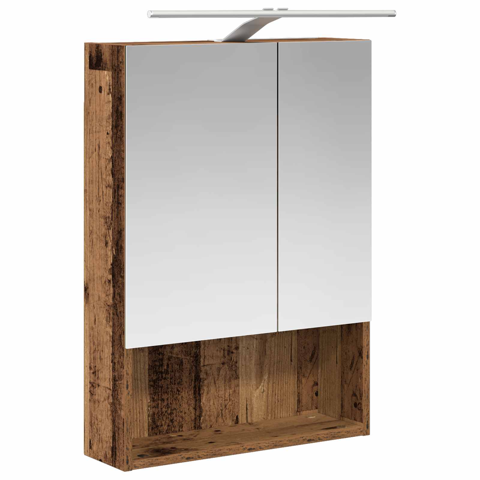 Kupaonski ormar s ogledalom Zidne Staro drvo 50 x 14,5 x 70 cm
