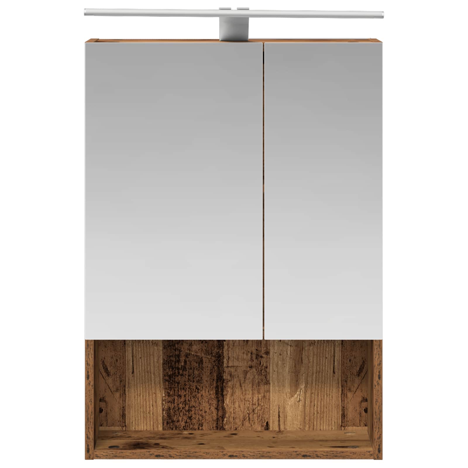 Kupaonski ormar s ogledalom Zidne Staro drvo 50 x 14,5 x 70 cm