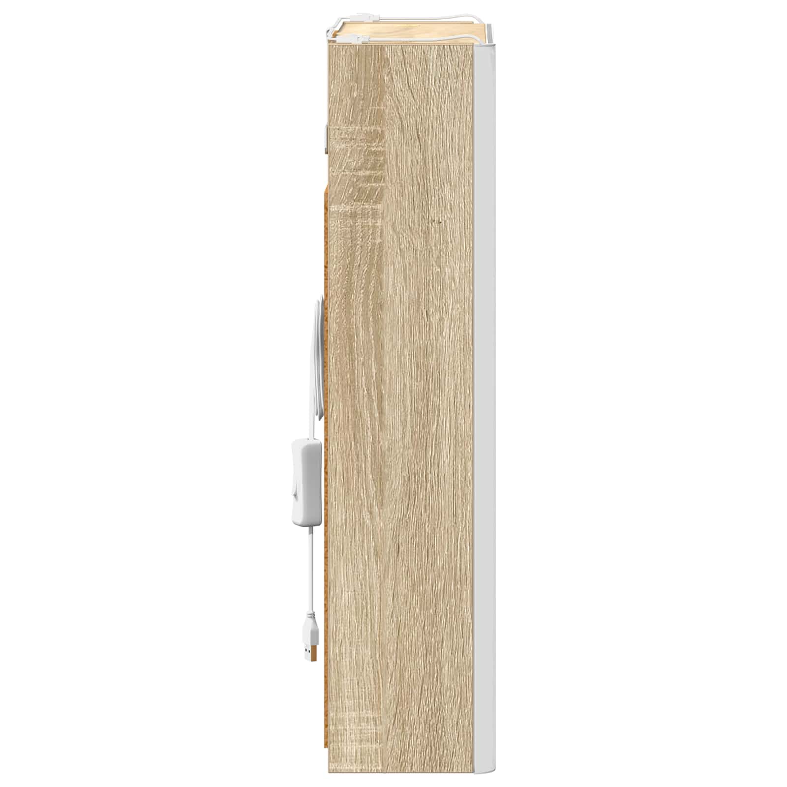 Kupaonski ormar s ogledalom Sonoma hrast 33 x 11,5 x 50 cm