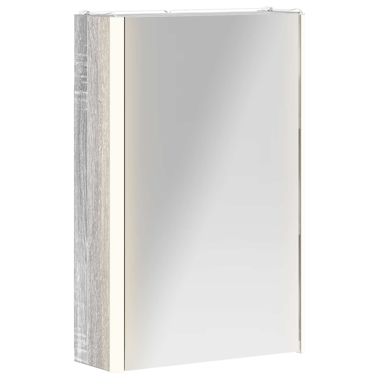 Kupaonski ormar s ogledalom Siva Sonoma 33 x 11,5 x 50 cm