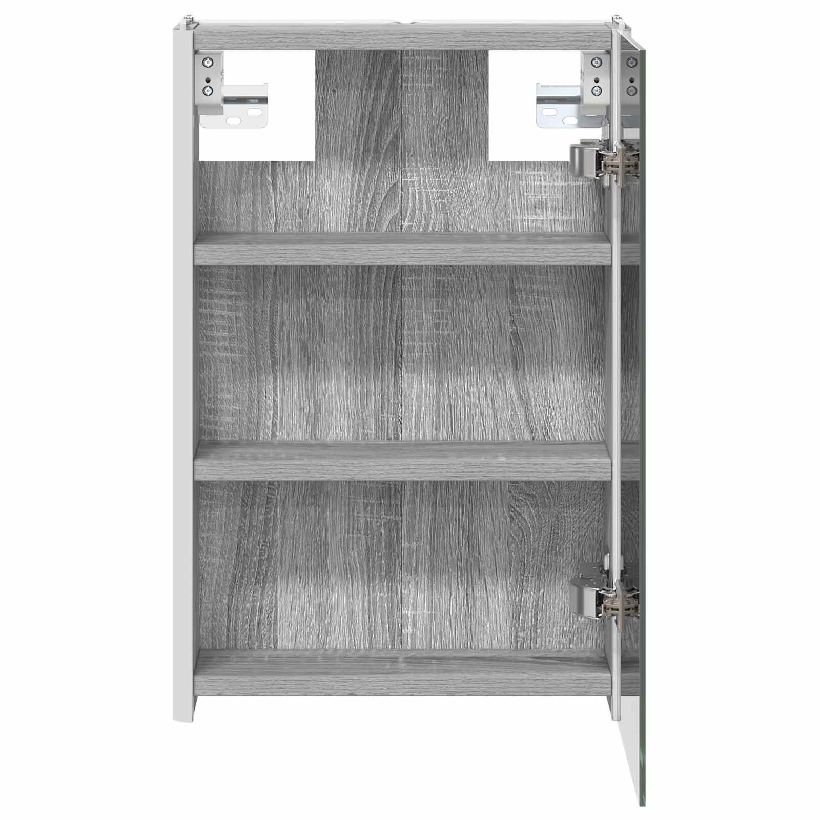 Kupaonski ormar s ogledalom Siva Sonoma 33 x 11,5 x 50 cm