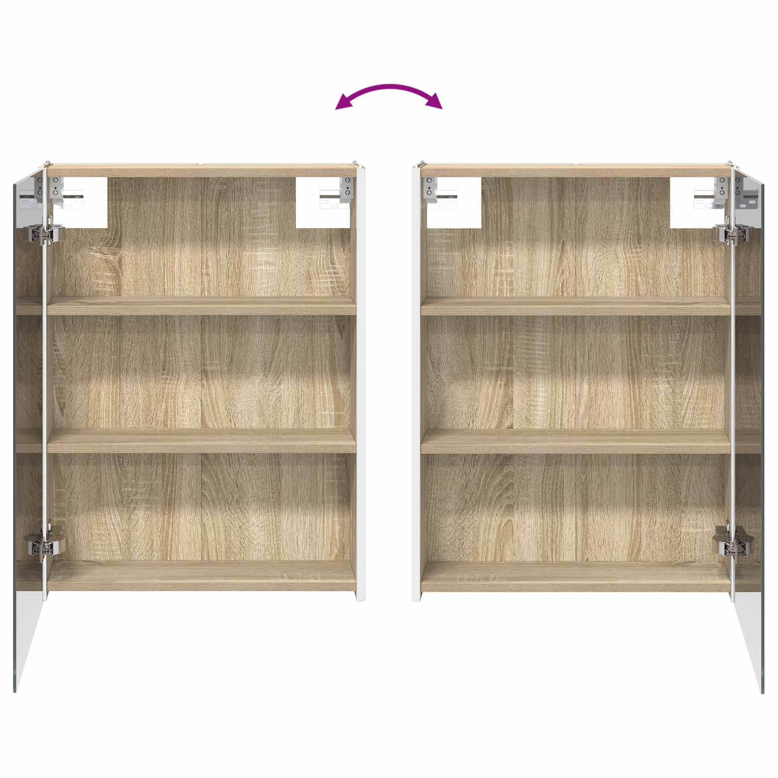 Kupaonski ormar s ogledalom Sonoma hrast 53,5 x 15,5 x 70 cm