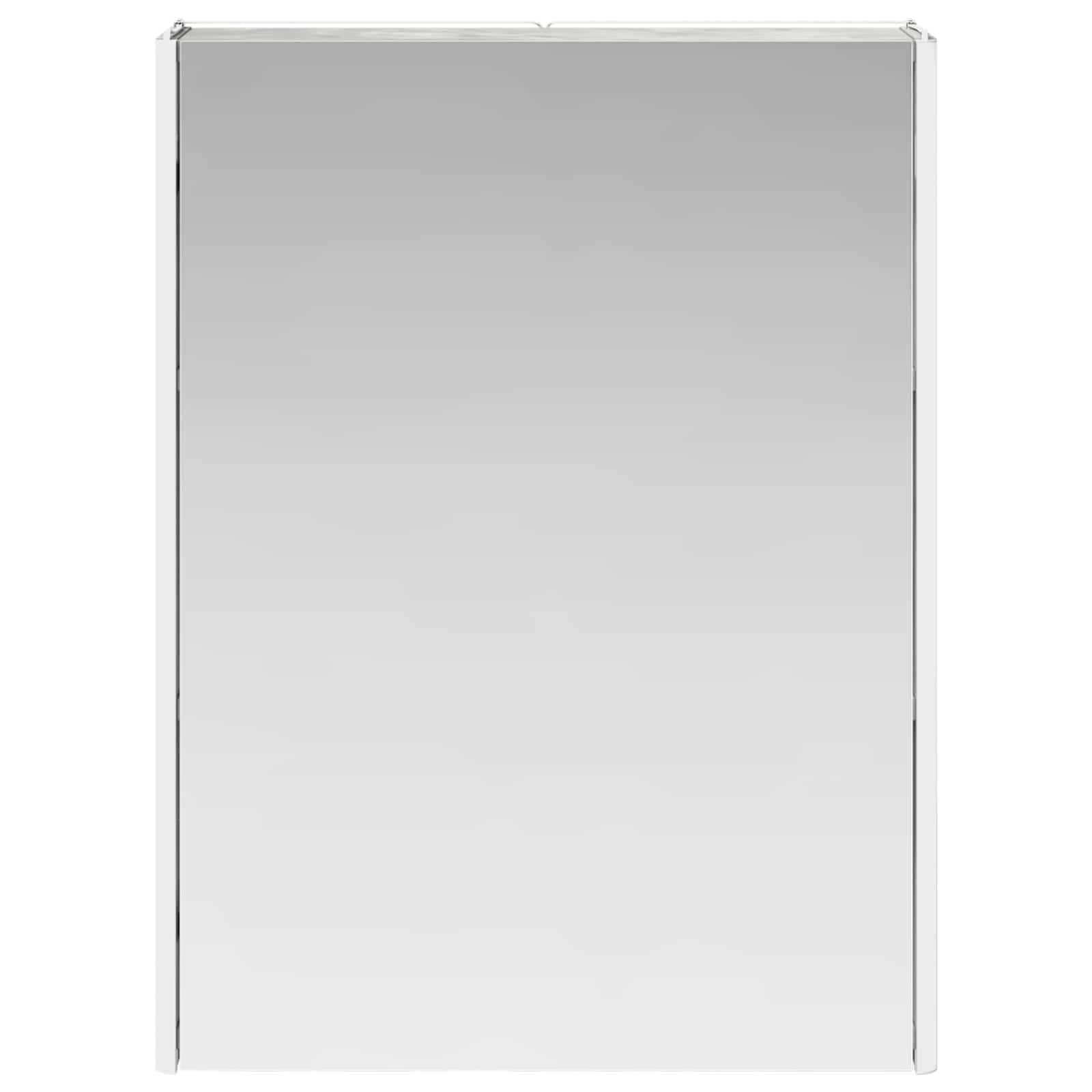 Kupaonski ormar s ogledalom Betonski sivi 53,5 x 15,5 x 70 cm