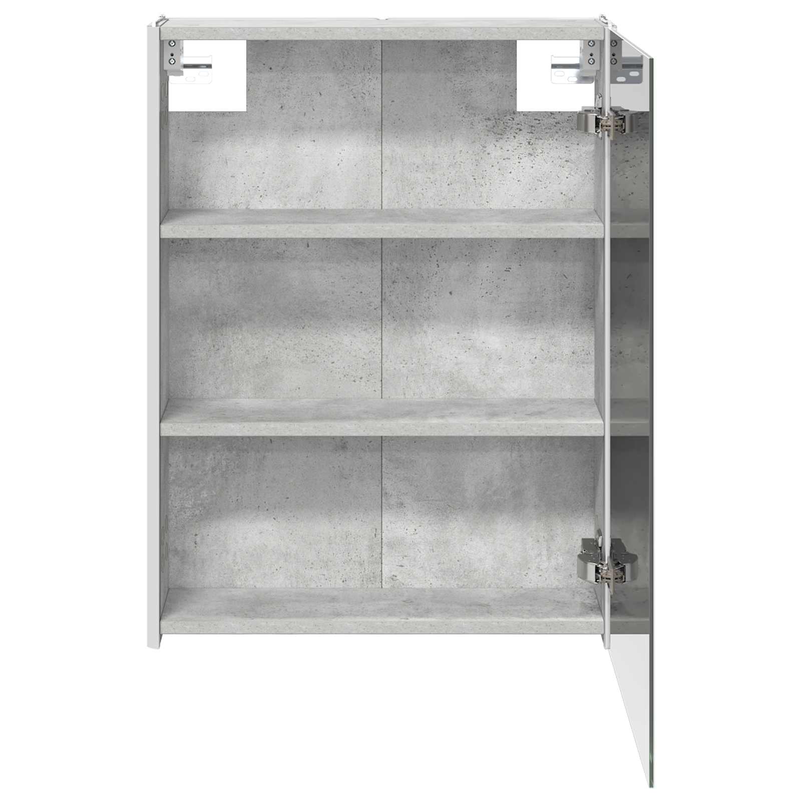 Kupaonski ormar s ogledalom Betonski sivi 53,5 x 15,5 x 70 cm