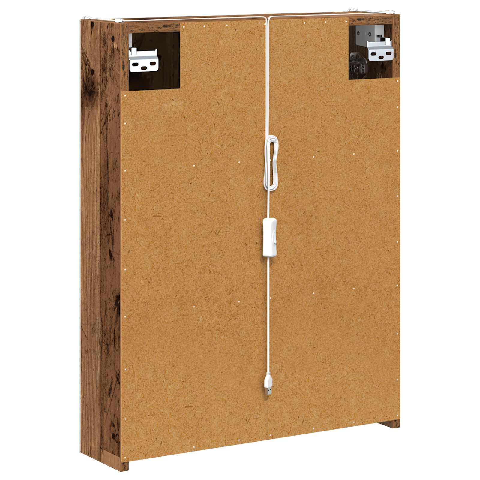 Kupaonski ormar s ogledalom Staro drvo 53,5 x 15,5 x 70 cm