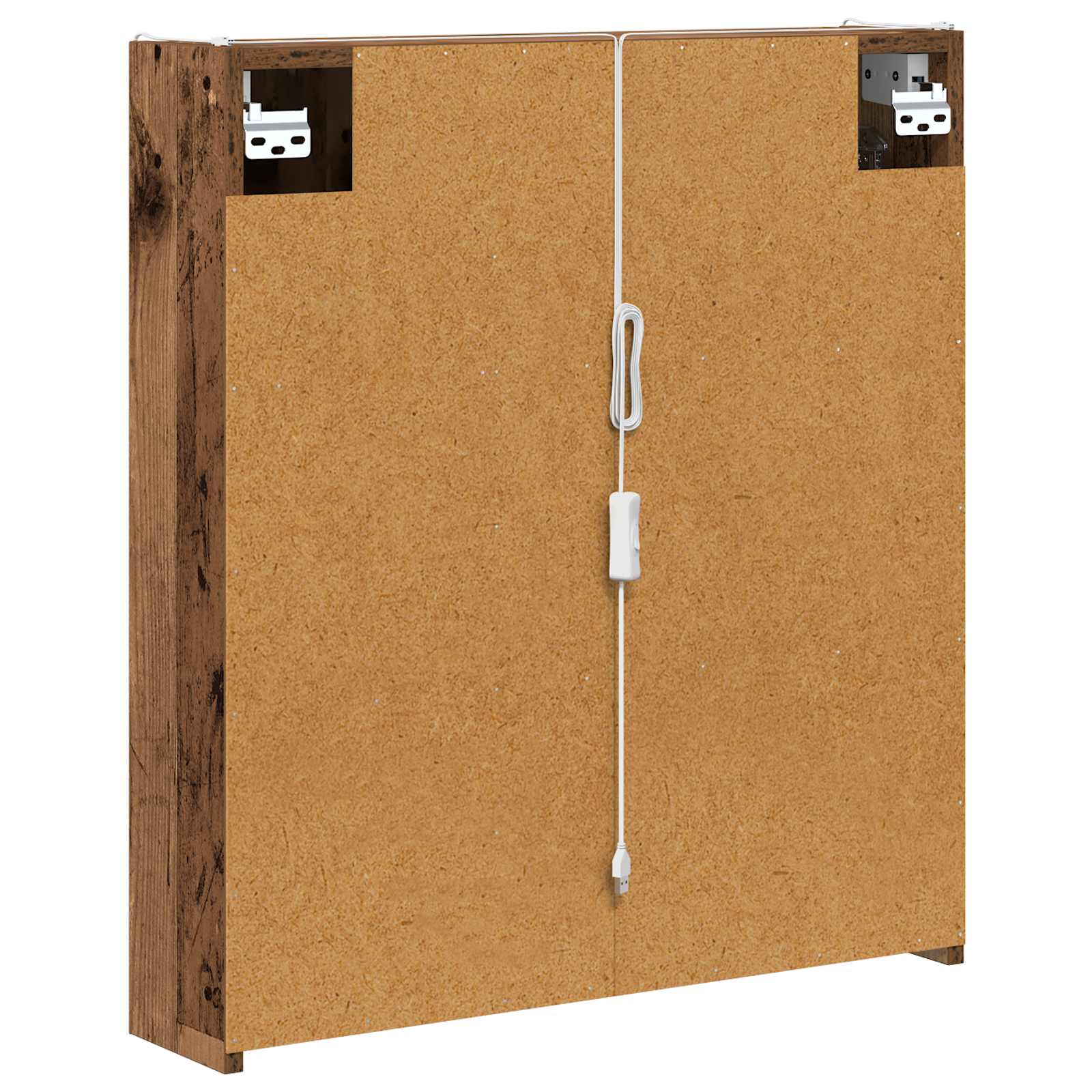 Kupaonski ormar s ogledalom Staro drvo 63,5 x 15,5 x 70 cm