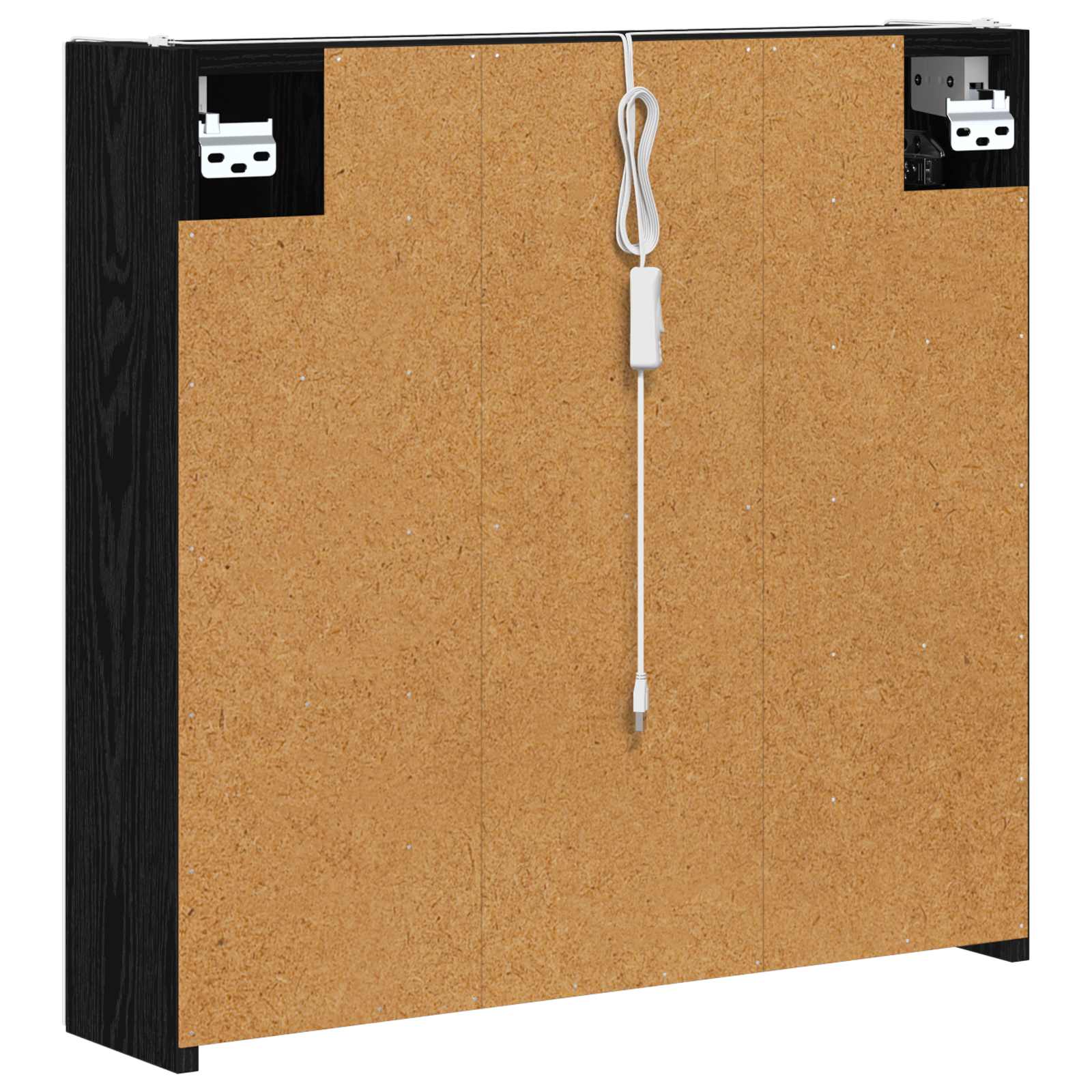 Kupaonski ormar s ogledalom Crni hrast 63,5 x 15,5 x 60,5 cm