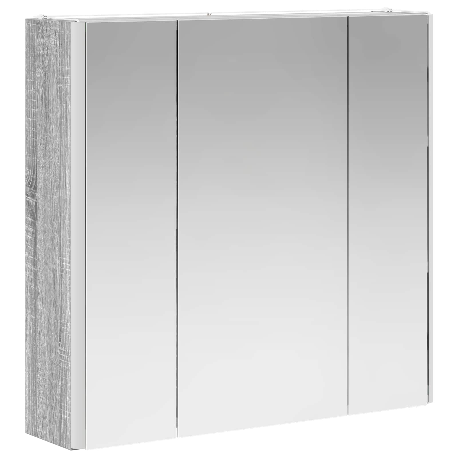 Kupaonski ormar s ogledalom Siva Sonoma 63,5 x 15,5 x 60,5 cm