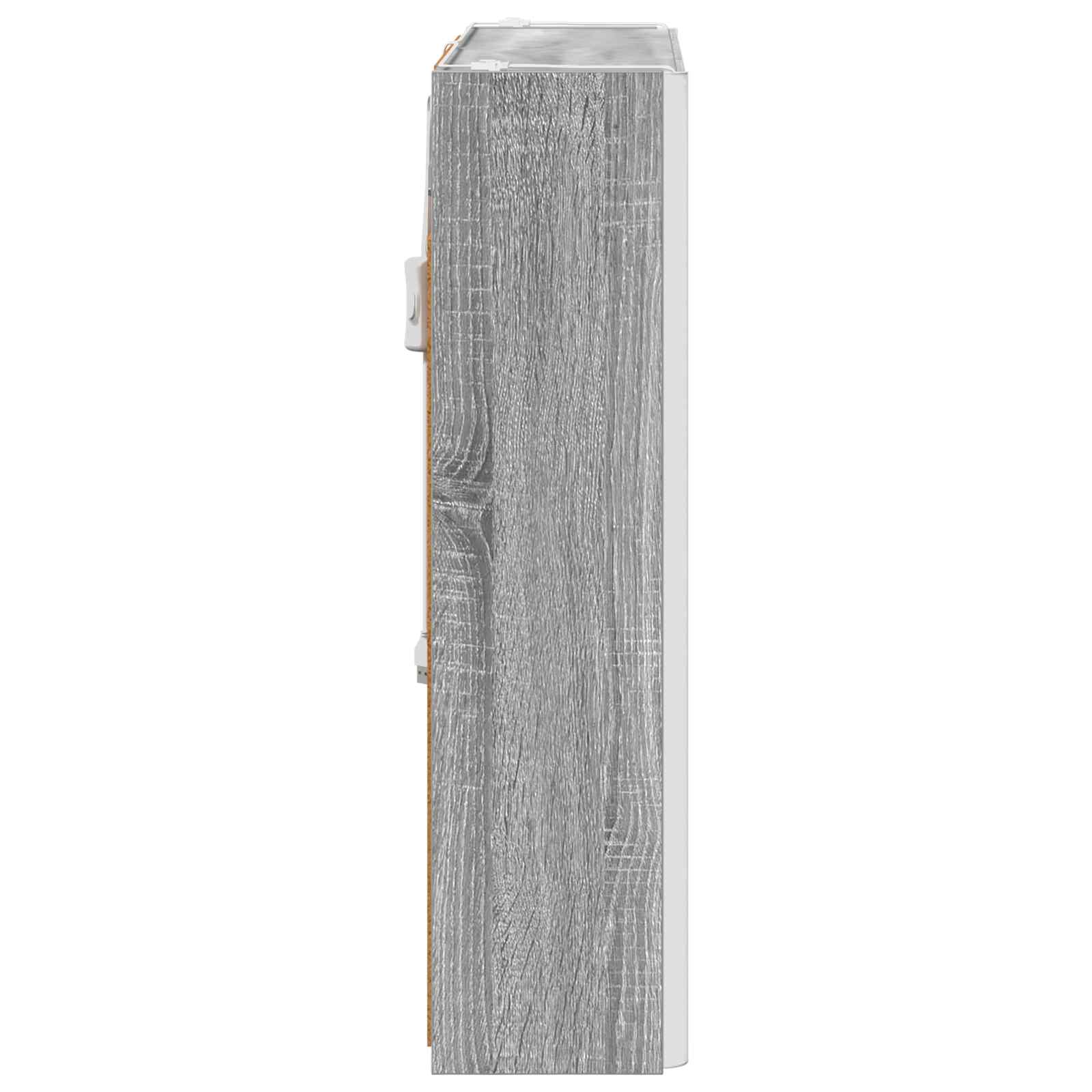 Kupaonski ormar s ogledalom Siva Sonoma 63,5 x 15,5 x 60,5 cm