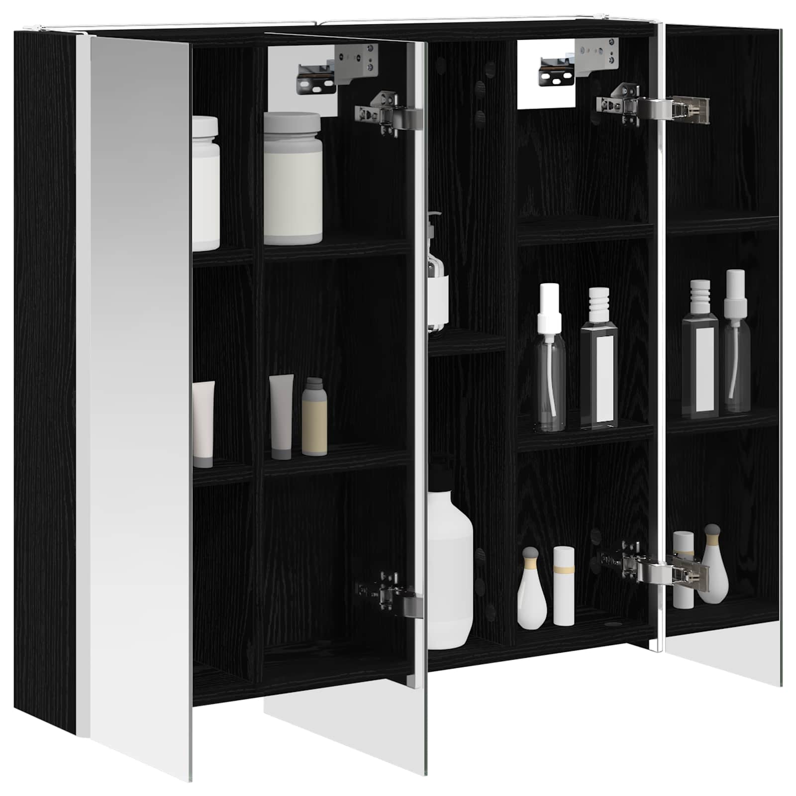 Kupaonski ormar s ogledalom Crni hrast 73.5 x 15.5 x 70 cm