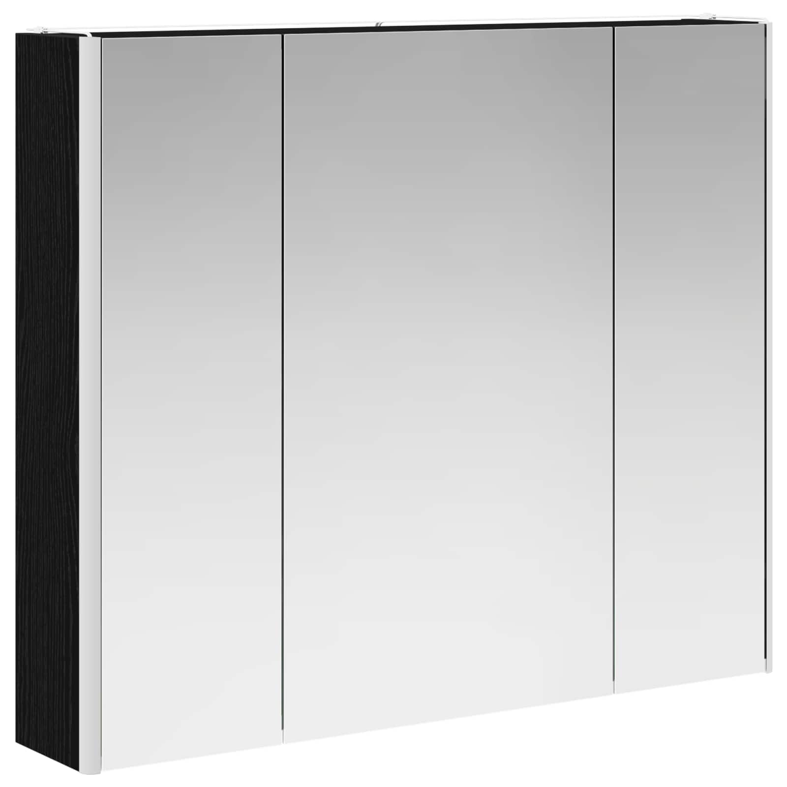 Kupaonski ormar s ogledalom Crni hrast 83,5 x 15,5 x 70 cm