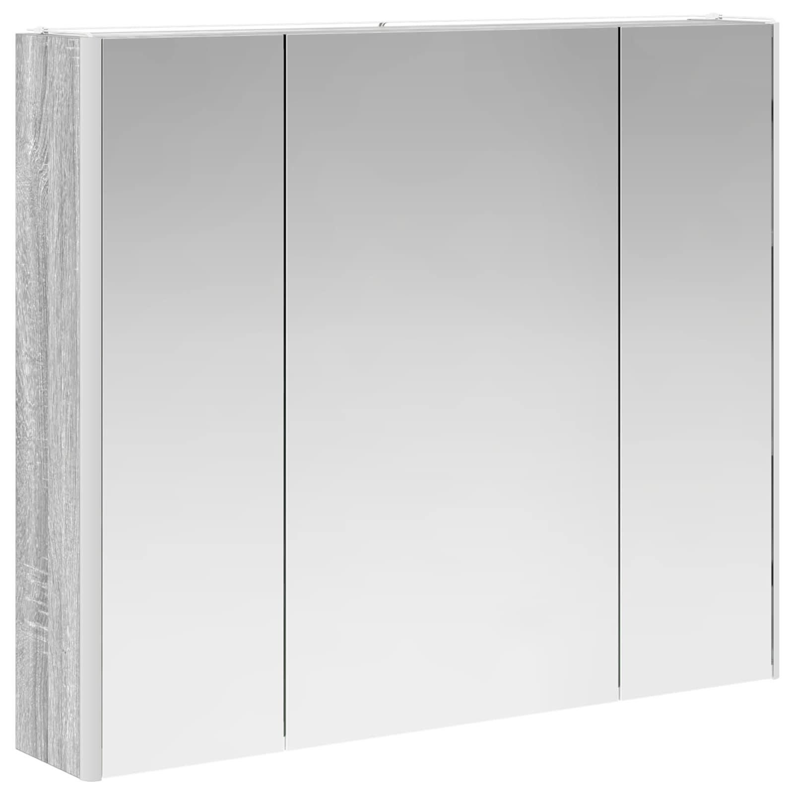 Kupaonski ormar s ogledalom Siva Sonoma 83,5 x 15,5 x 70 cm