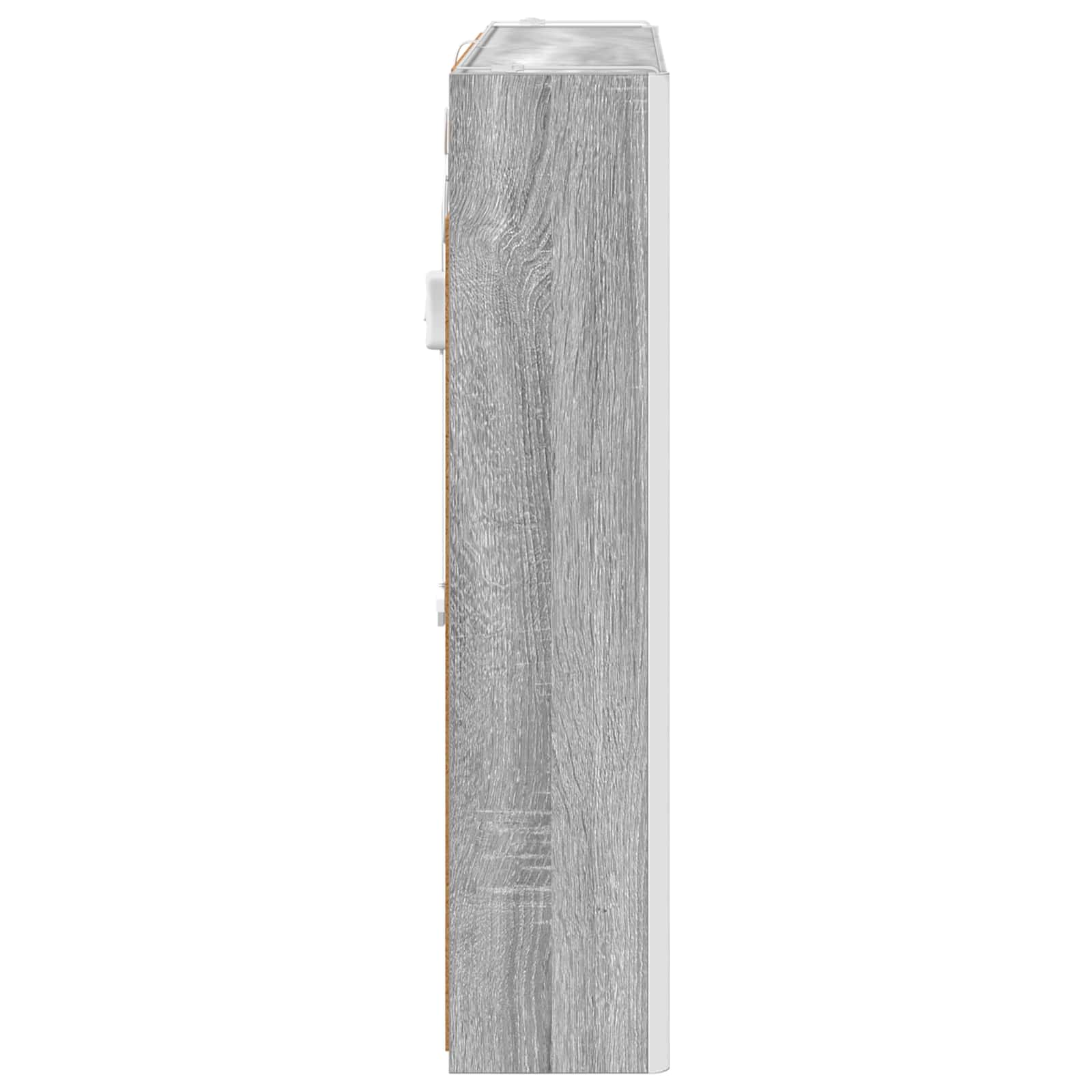 Kupaonski ormar s ogledalom Siva Sonoma 83,5 x 15,5 x 70 cm