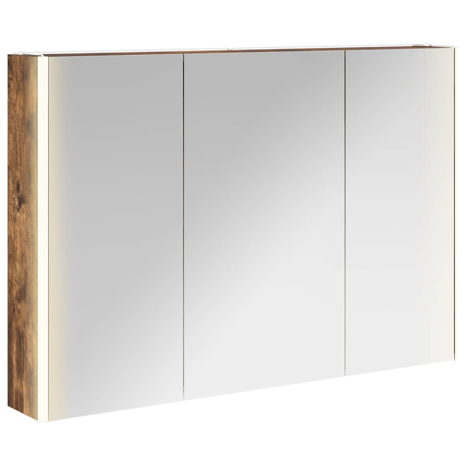 Kupaonski ormar s ogledalom Dimljeni hrast 103,5 x 15,5 x 70 cm