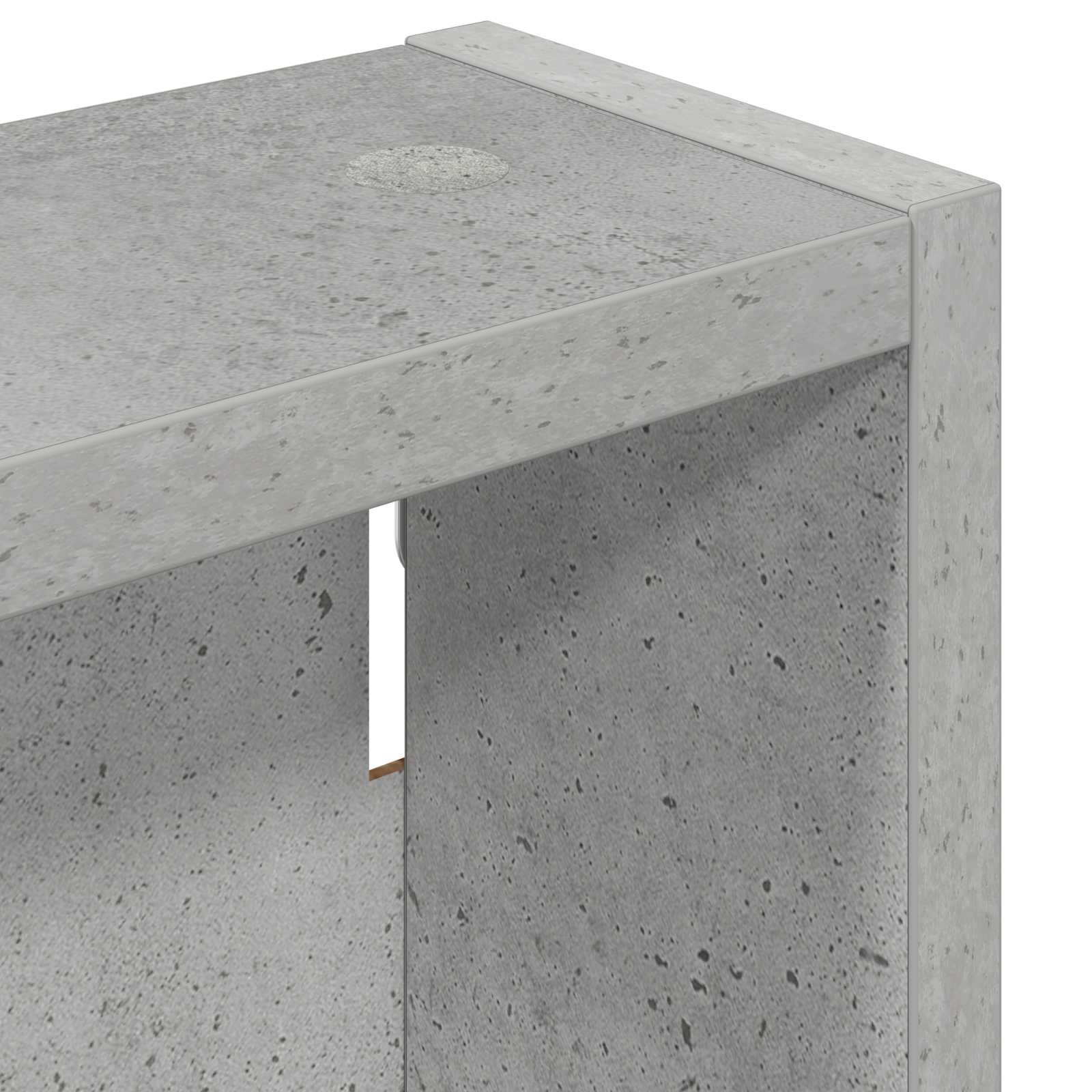 Kupaonski zidni ormarić s policom Betonsko Siva 20 x 10 x 50 cm