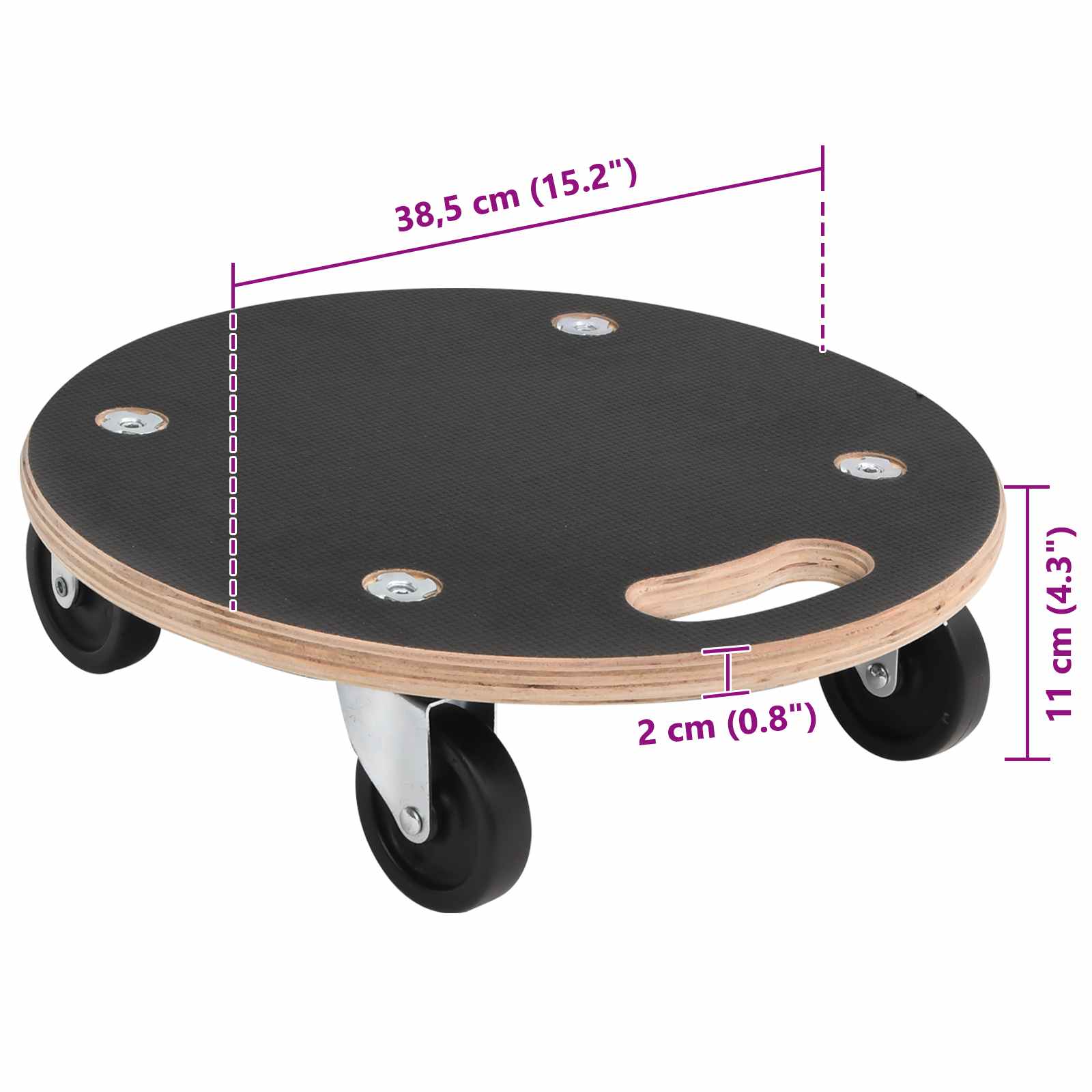 Transportna kolica 6 pcs Siva Šperploča