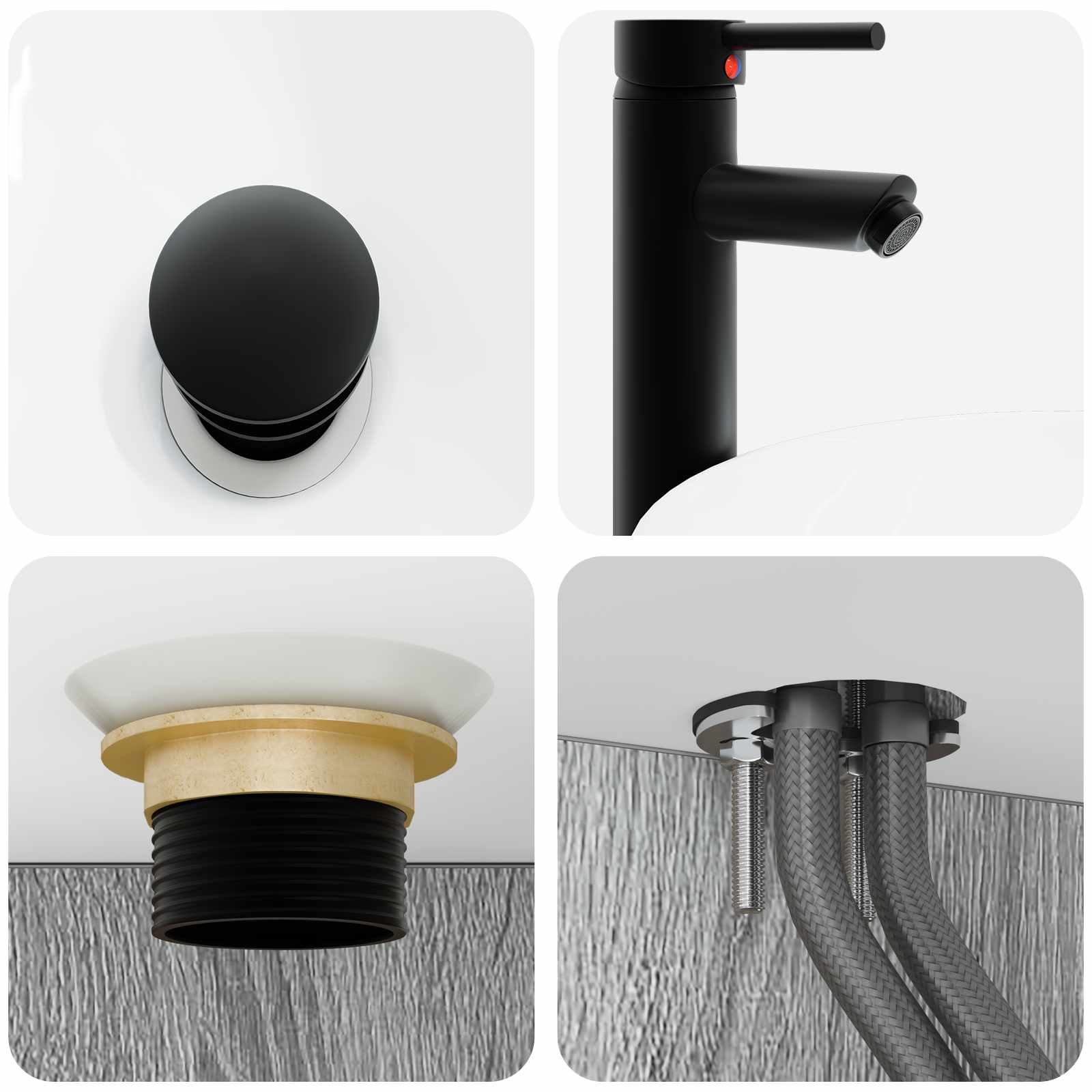 Set ormarića za kupaonicu 4 pcs Siva Sonoma 100 x 14,5 x 70 cm