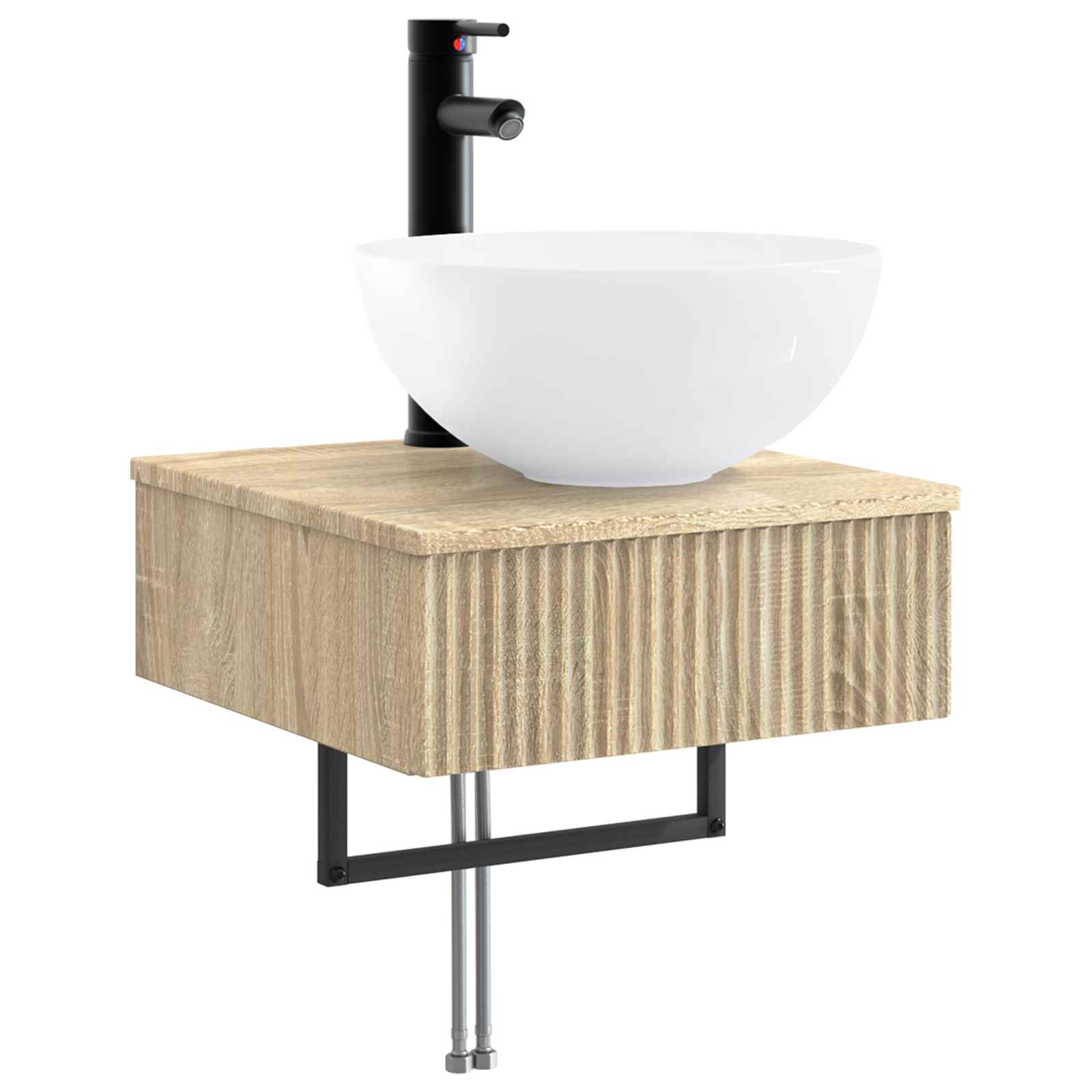 Set ormarića za kupaonicu 5 pcs Hrast sonoma