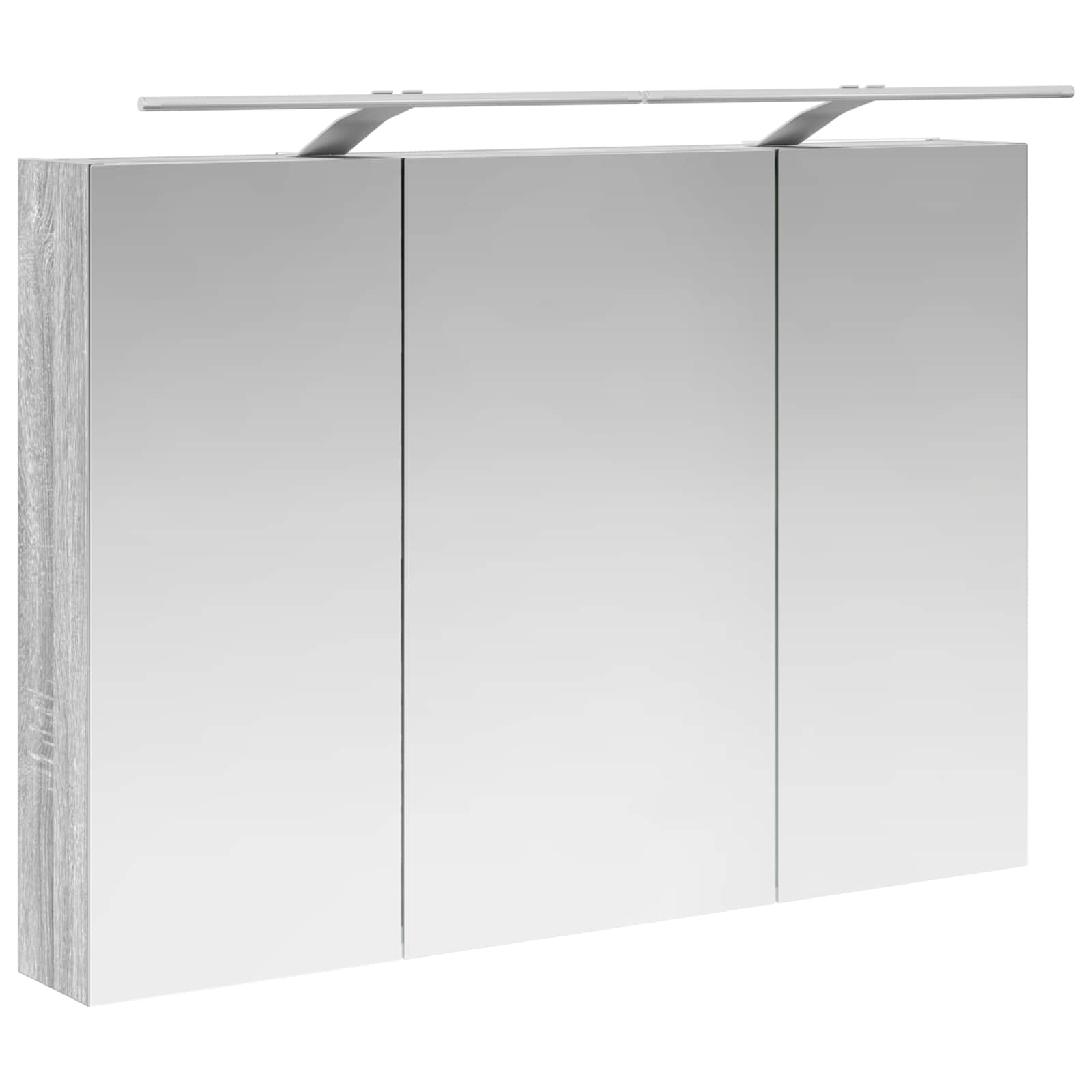 Set ormarića za kupaonicu 4 pcs Siva Sonoma 100 x 14,5 x 70 cm