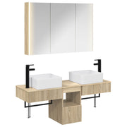 Set ormarića za kupaonicu 4 pcs Hrast sonoma