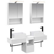 Set ormarića za kupaonicu 5 pcs Bijela 50 x 14,5 x 70 cm