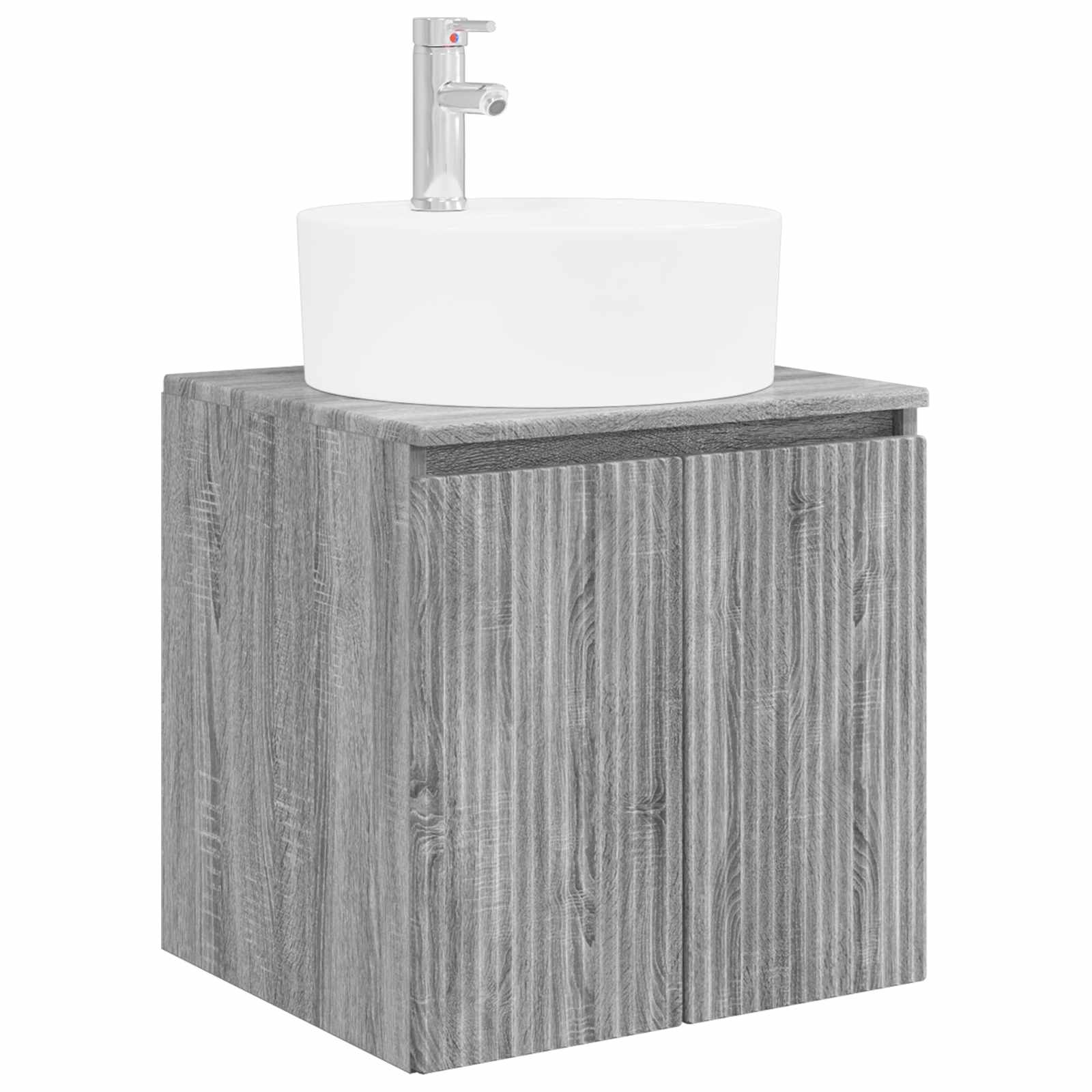 Set ormarića za kupaonicu 4 pcs Siva Sonoma Konstruirano drvo