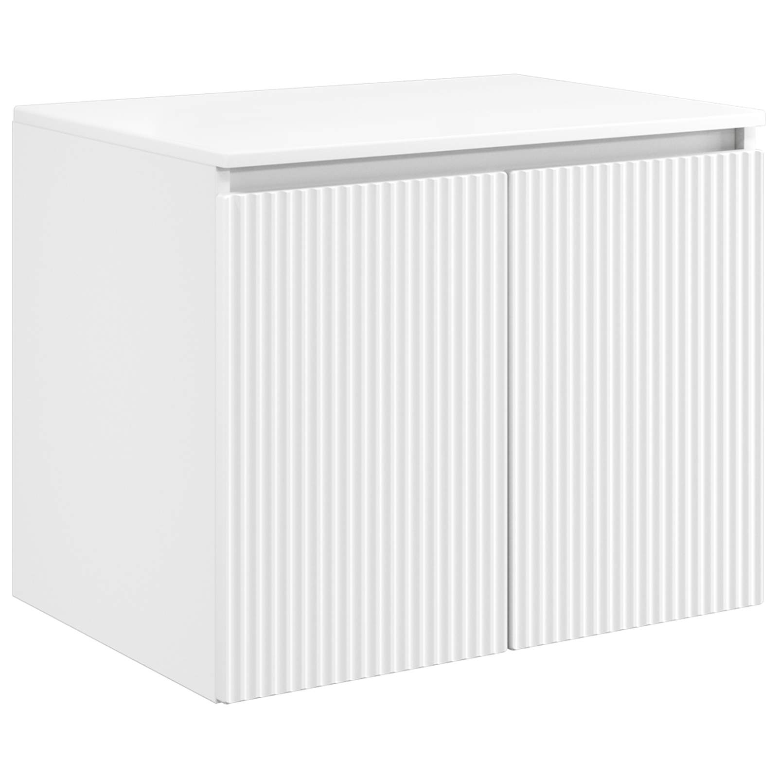 Set ormarića za kupaonicu 5 pcs Bijela Konstruirano drvo