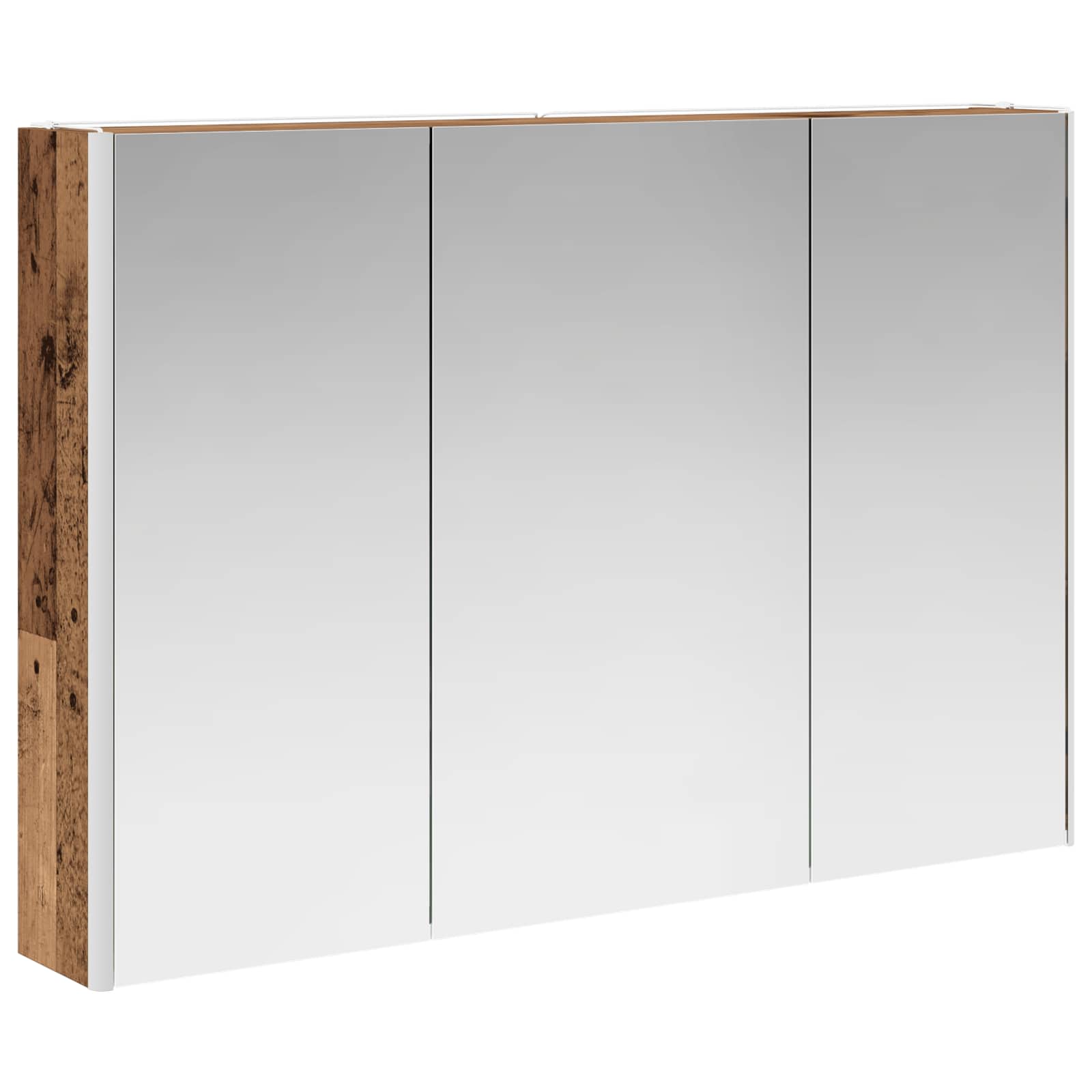 Set ormarića za kupaonicu 4 pcs Staro drvo Konstruirano drvo