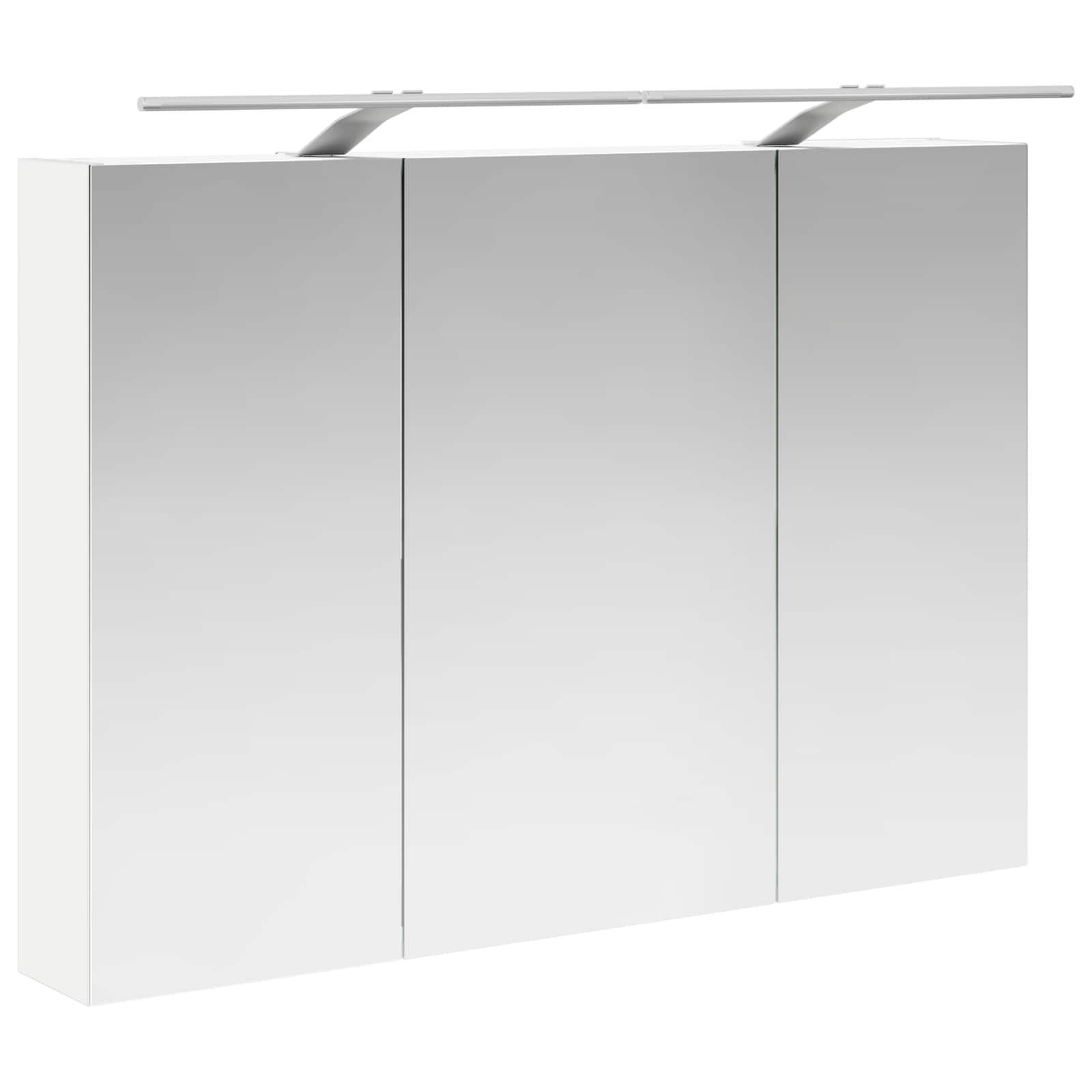 Set ormarića za kupaonicu 4 pcs Bijela 100 x 14,5 x 70 cm