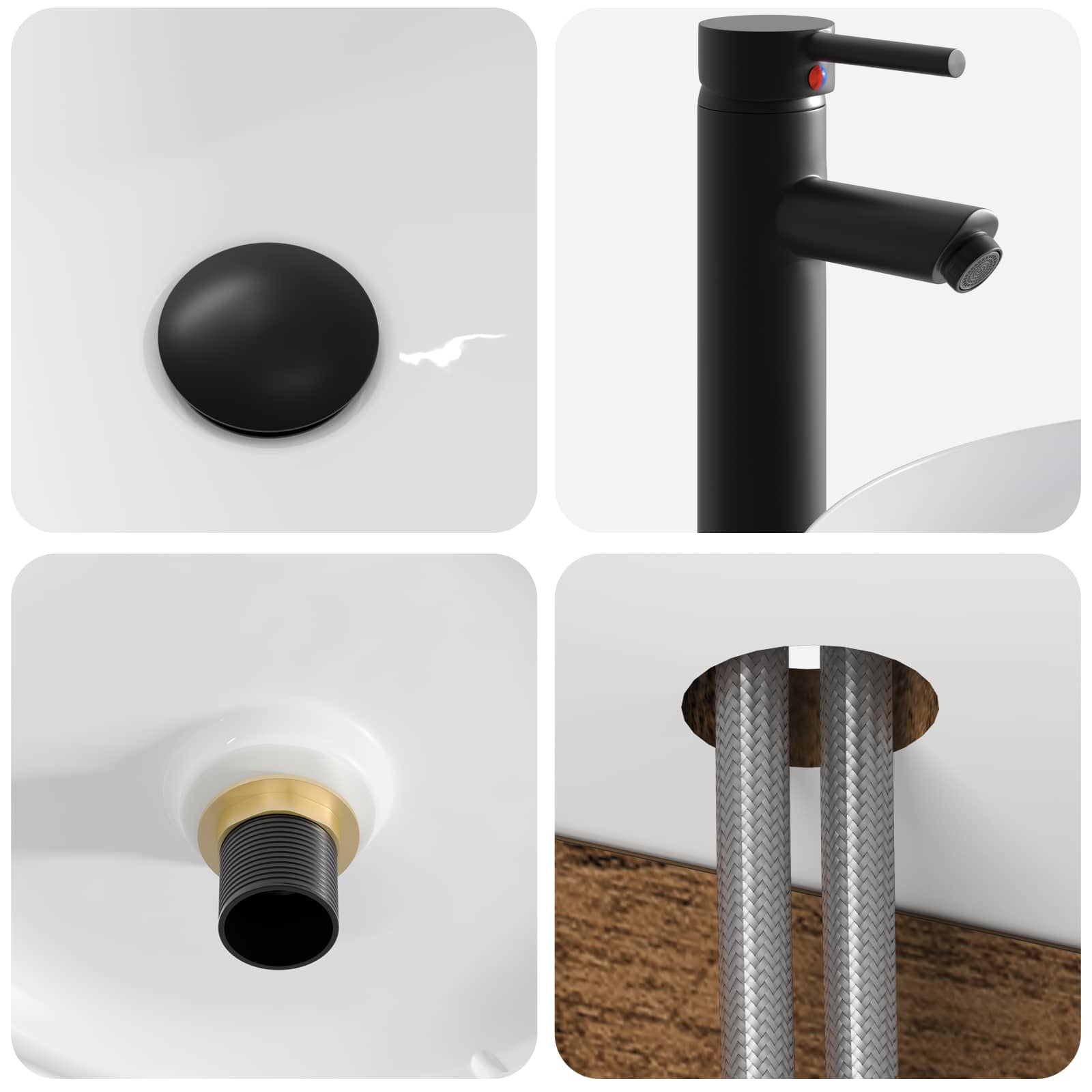 Set ormarića za kupaonicu 5 pcs Staro drvo Konstruirano drvo