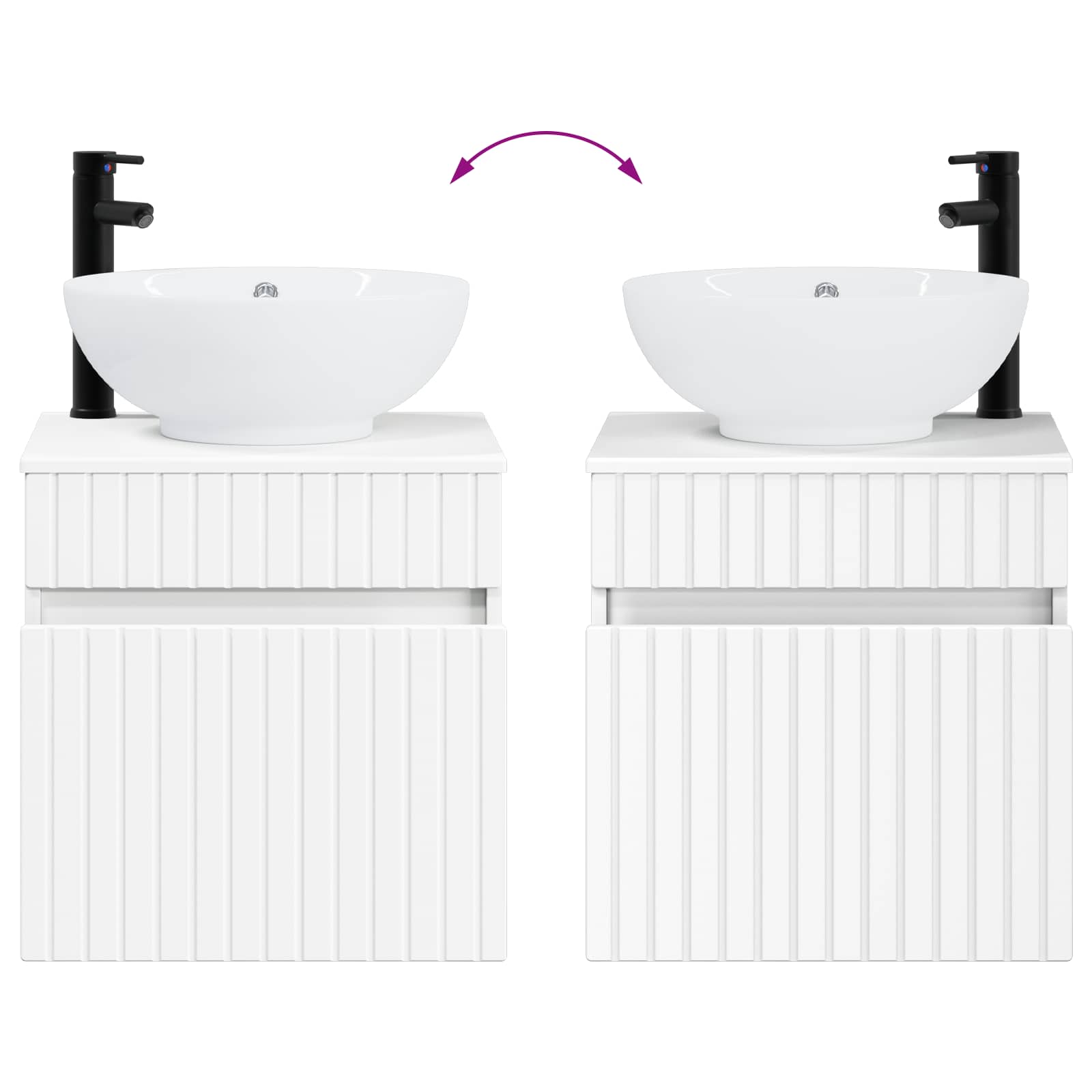 Set ormarića za kupaonicu 4 pcs Bijela 100 x 14,5 x 70 cm