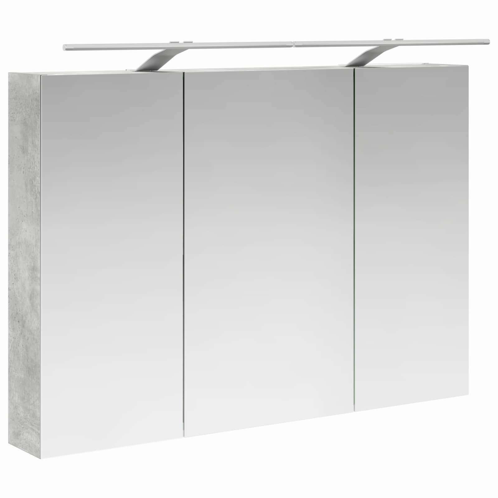 Set ormarića za kupaonicu 4 pcs Betonska siva Konstruirano drvo
