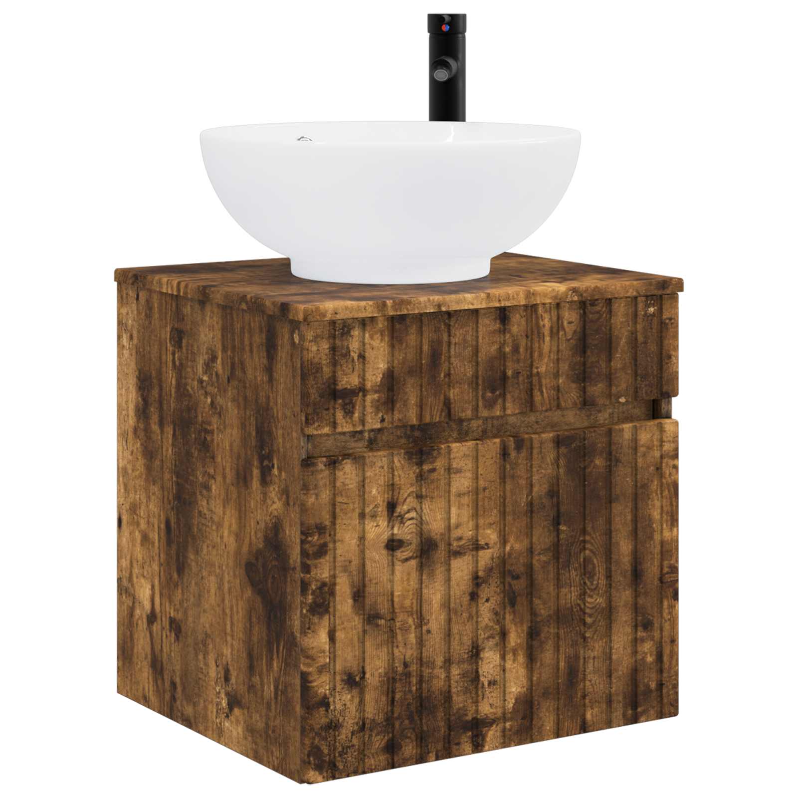Set ormarića za kupaonicu 4 pcs Dimljeni hrast