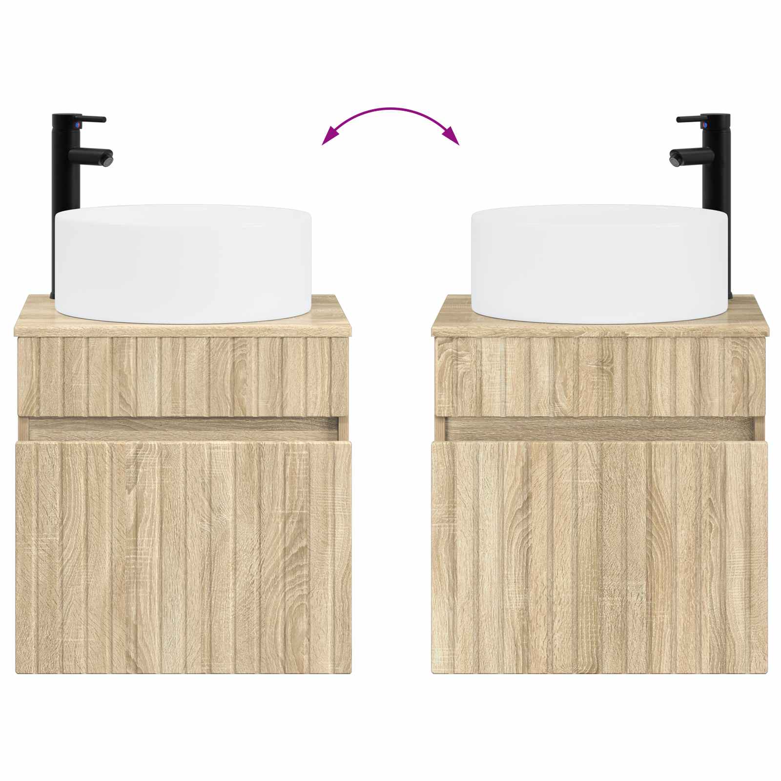 Set ormarića za kupaonicu 4 pcs Hrast sonoma 100 x 14,5 x 70 cm