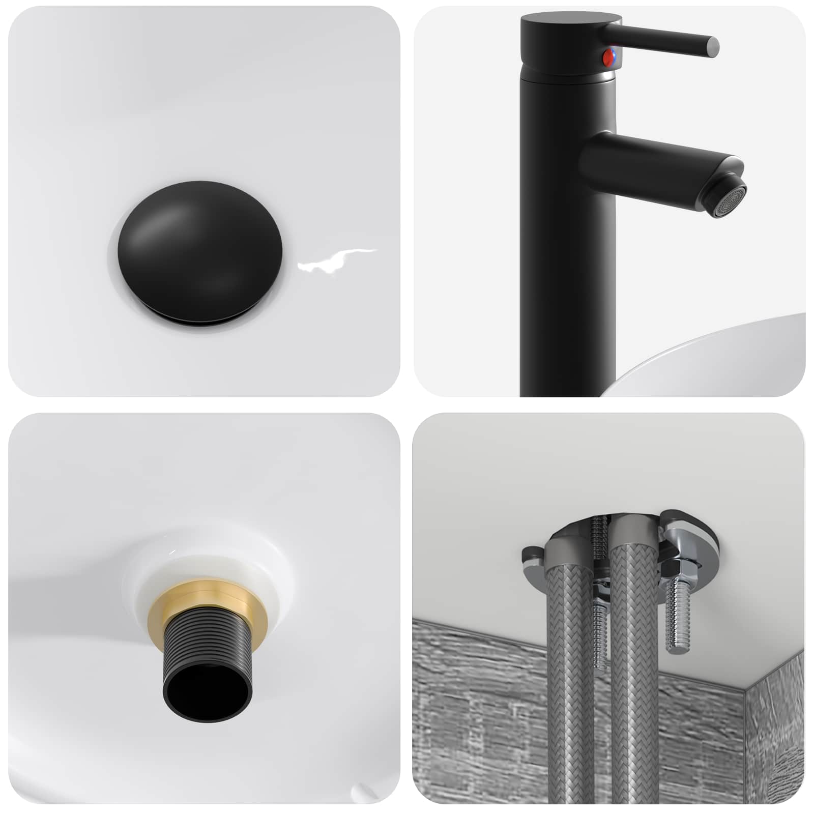 Set ormarića za kupaonicu 4 pcs Siva Sonoma 100 x 14,5 x 70 cm