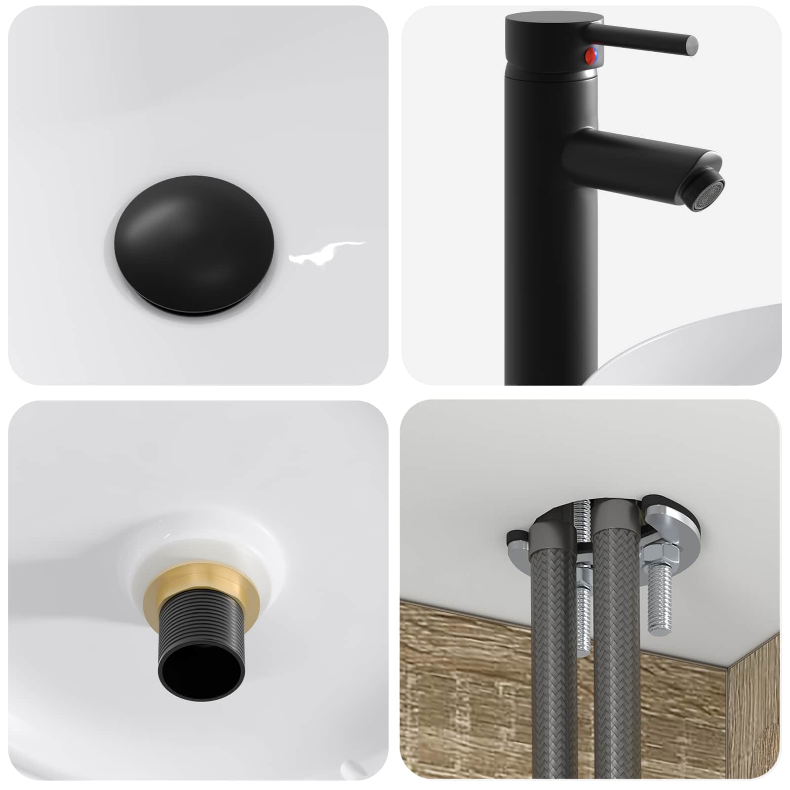 Set ormarića za kupaonicu 4 pcs Hrast sonoma