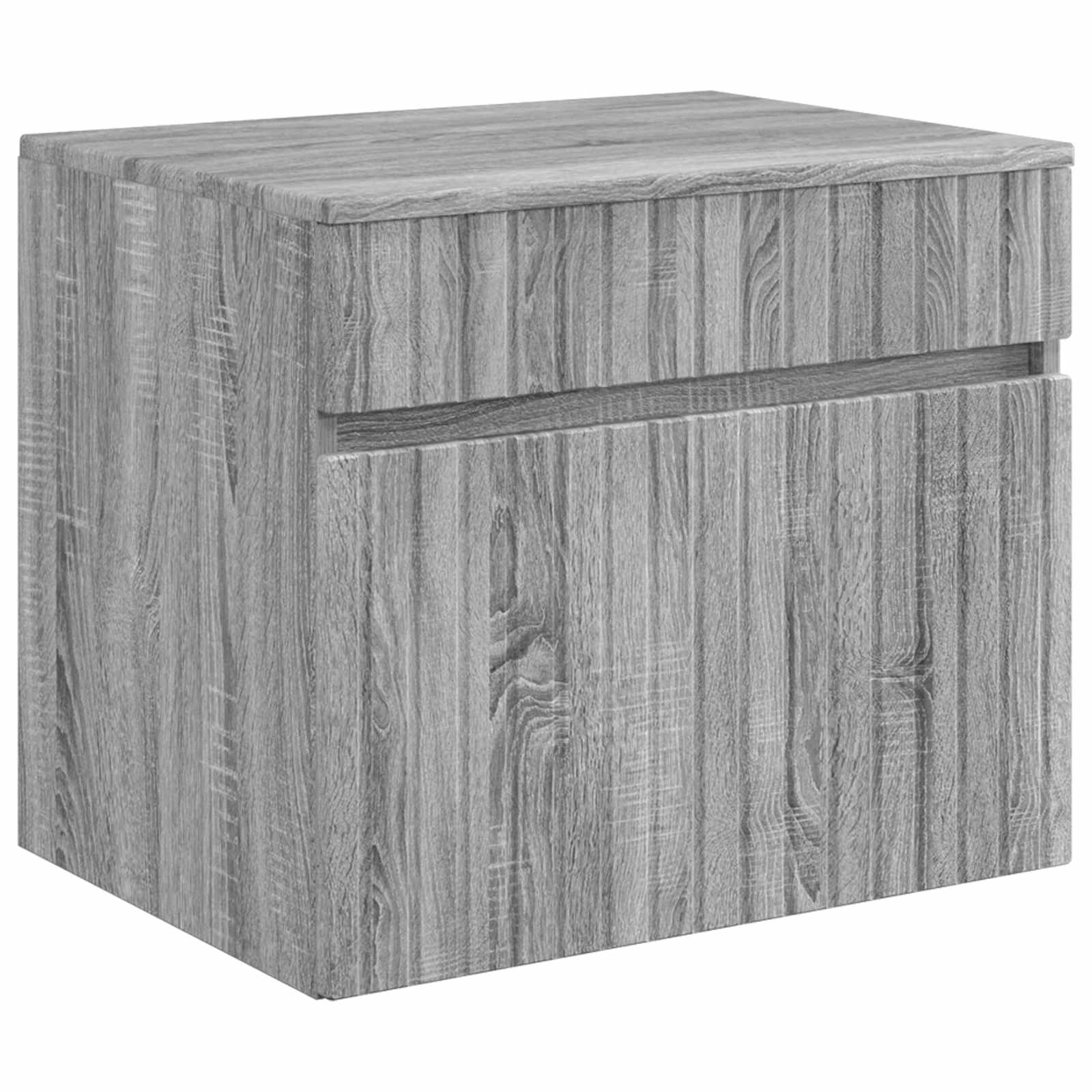 Set ormarića za kupaonicu 4 pcs Siva Sonoma