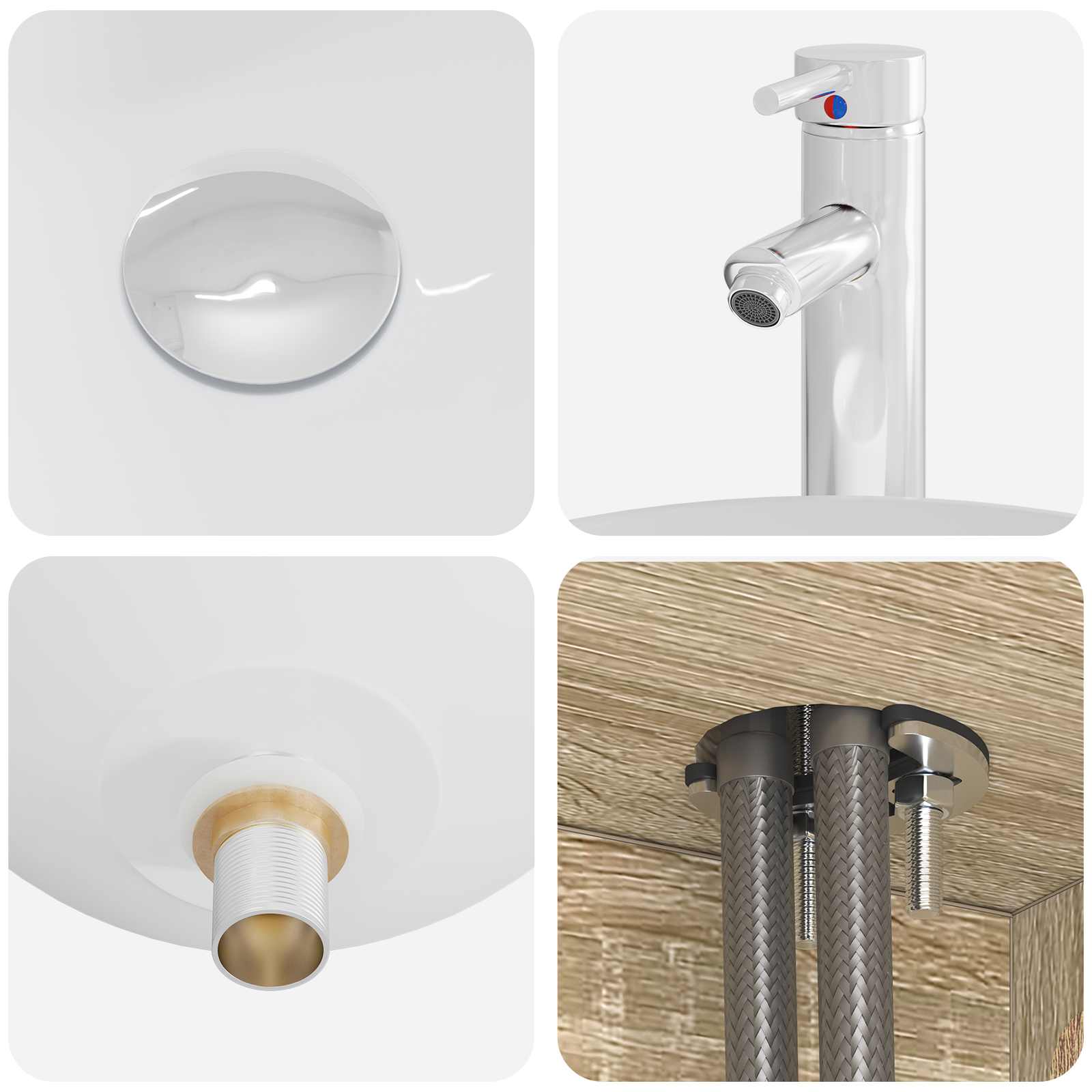 Set namještaja za kupaonicu 4 pcs Hrast sonoma