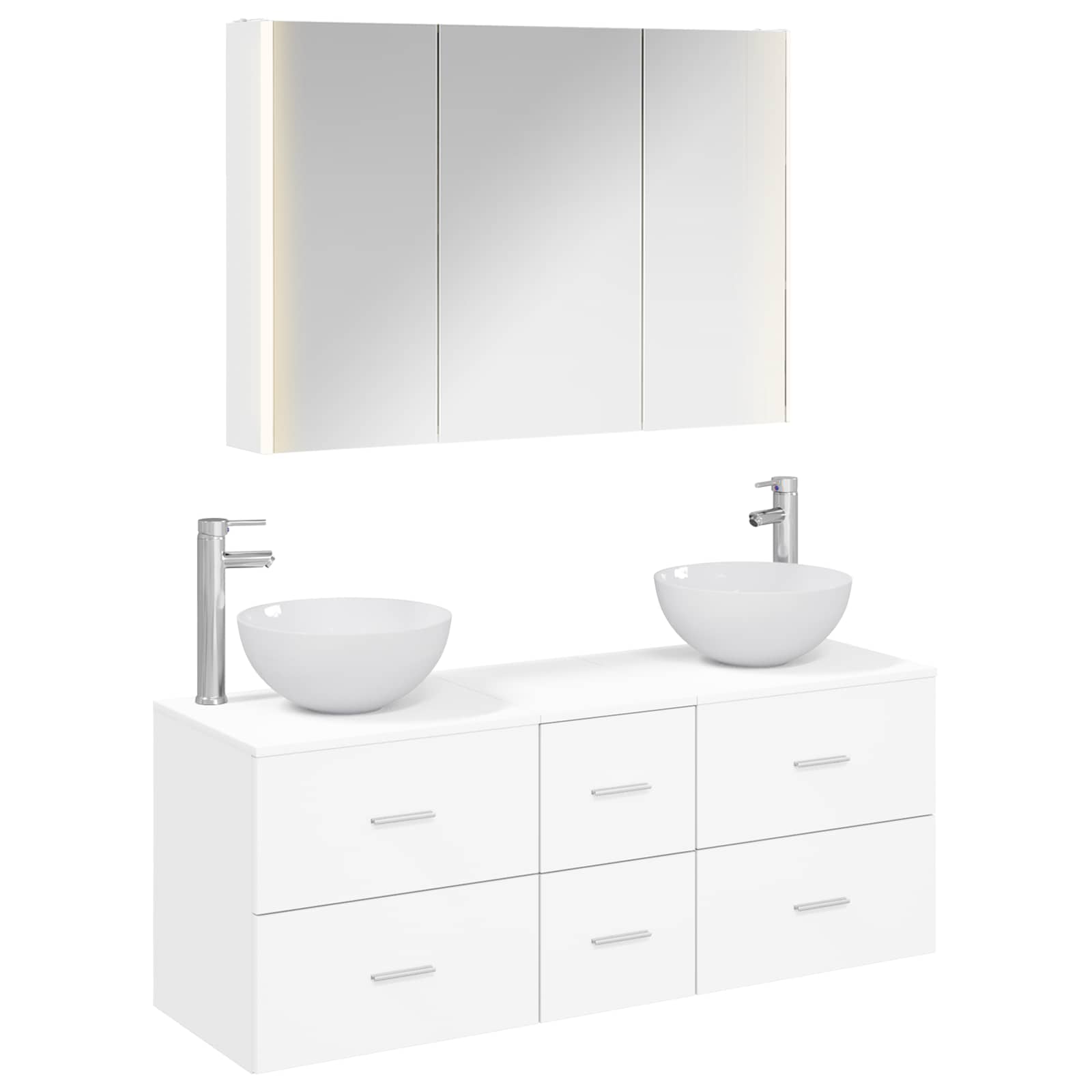 Set namještaja za kupaonicu 4 pcs Bijela