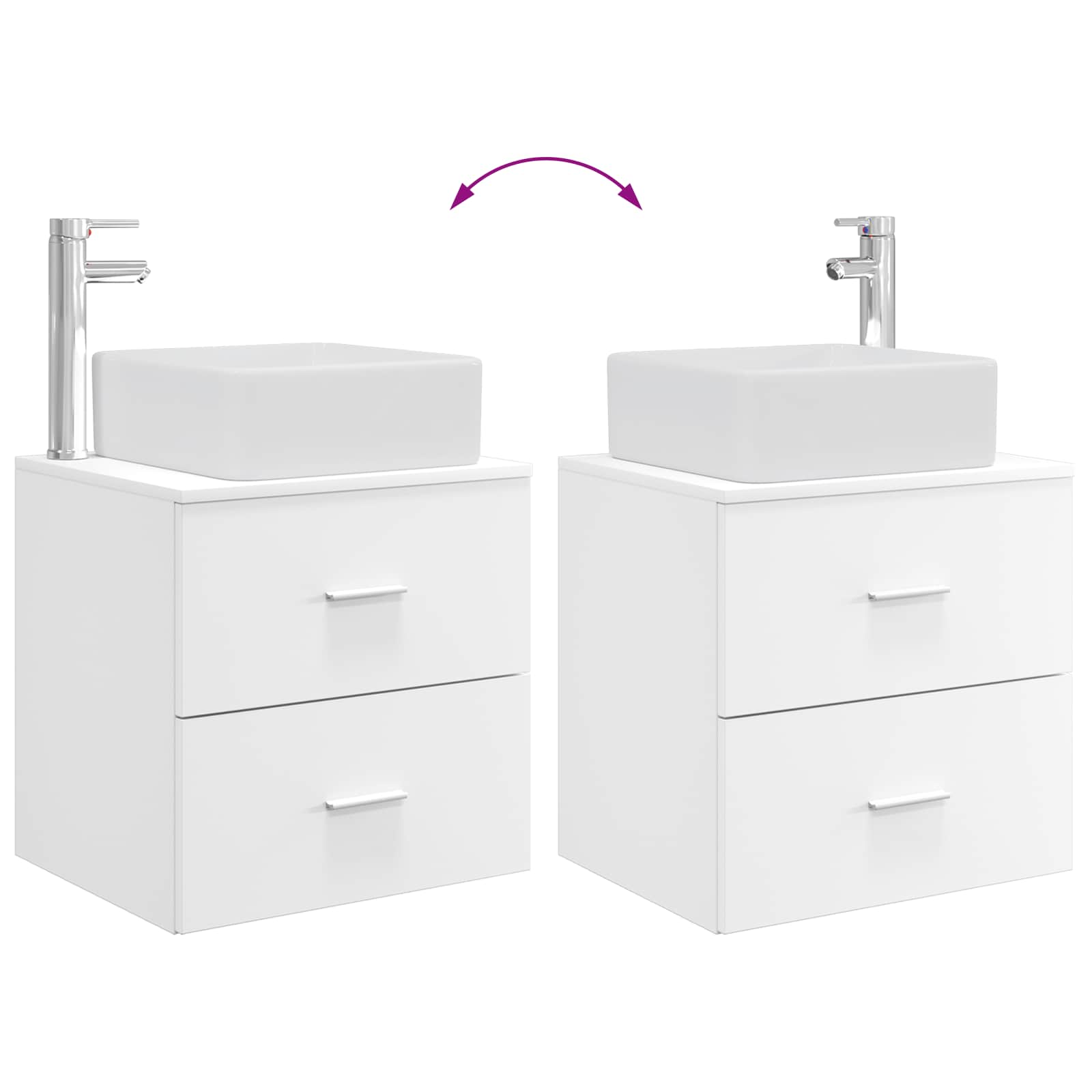 Set namještaja za kupaonicu 4 pcs Bijela