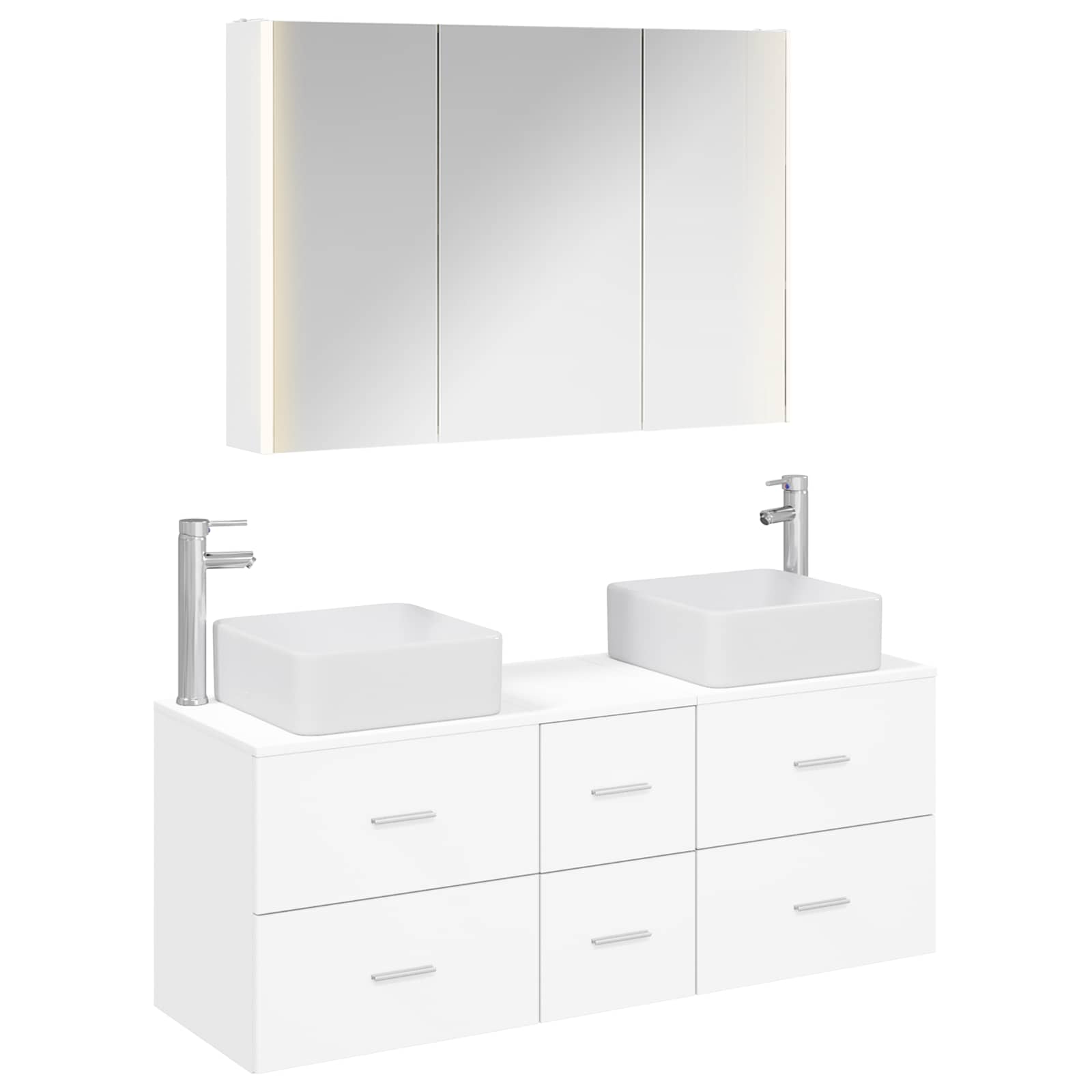 Set namještaja za kupaonicu 4 pcs Bijela