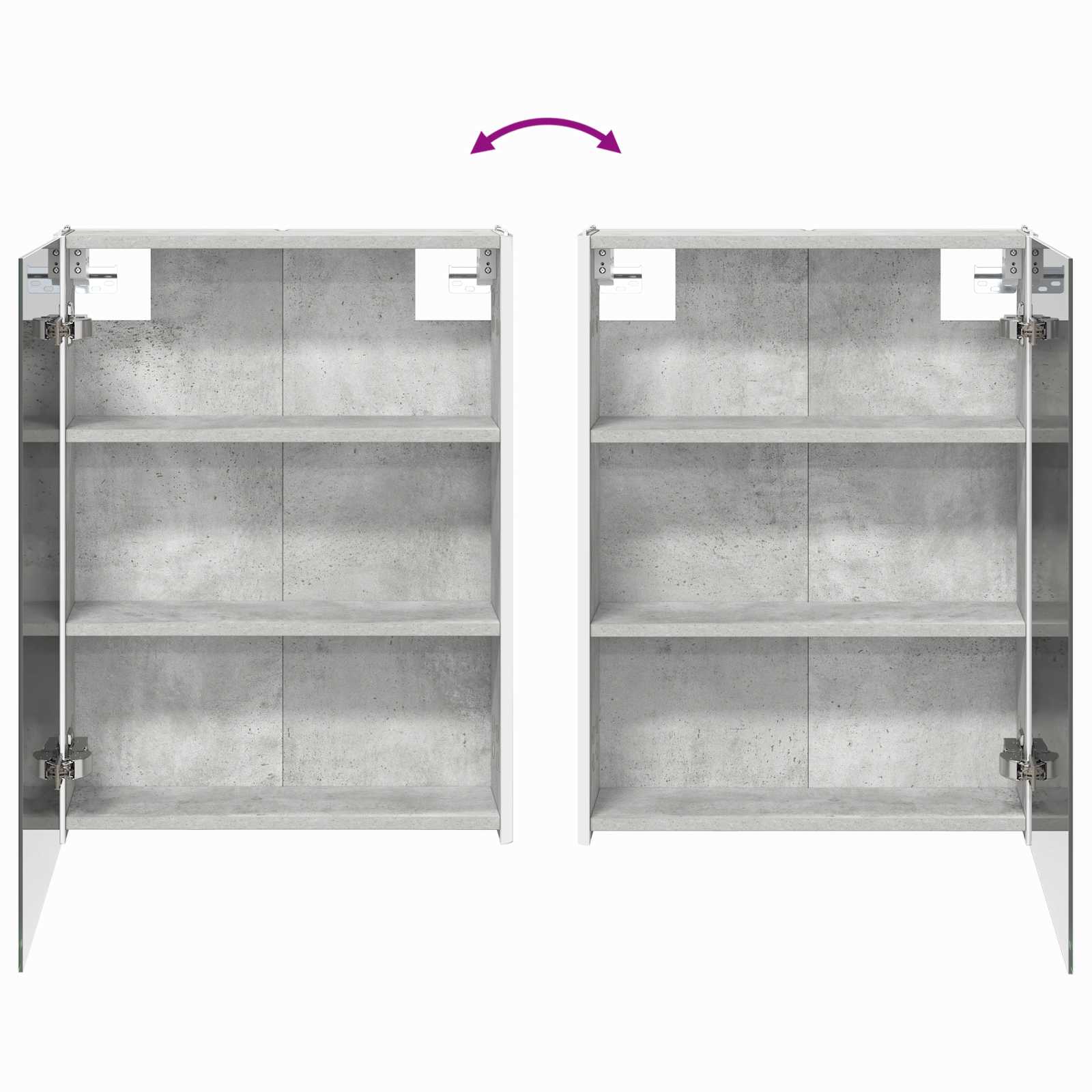 Set namještaja za kupaonicu 5 pcs Betonska siva