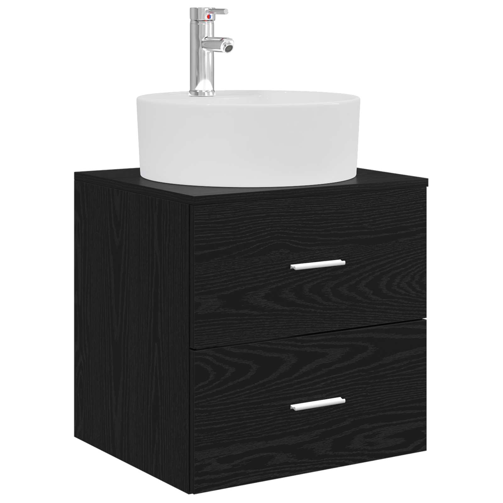 Set namještaja za kupaonicu 5 pcs Crni hrast