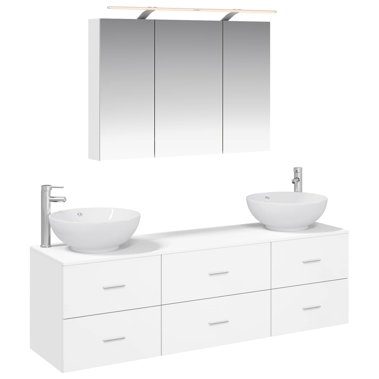 Set namještaja za kupaonicu 4 pcs Bijela
