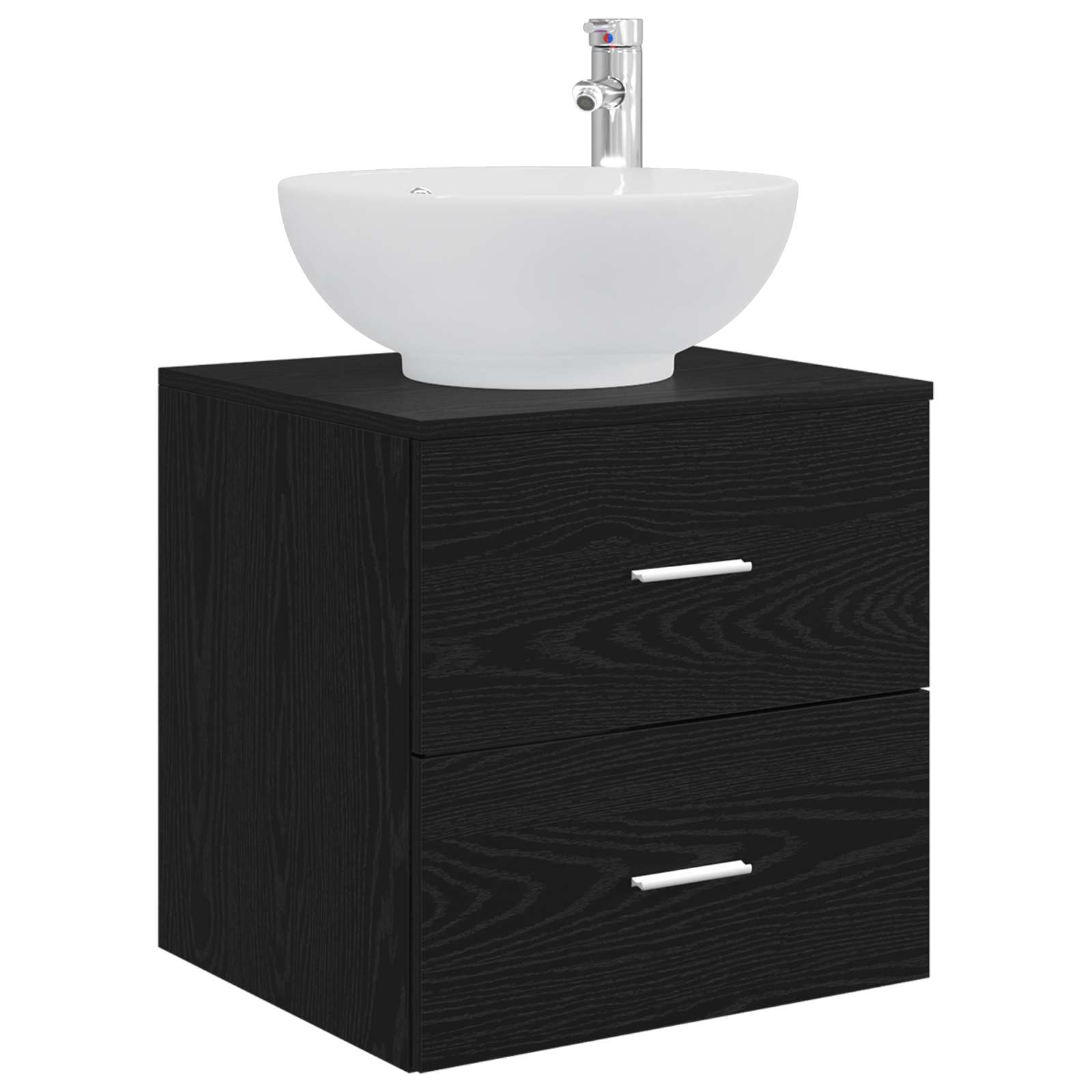 Set namještaja za kupaonicu 5 pcs Crni hrast