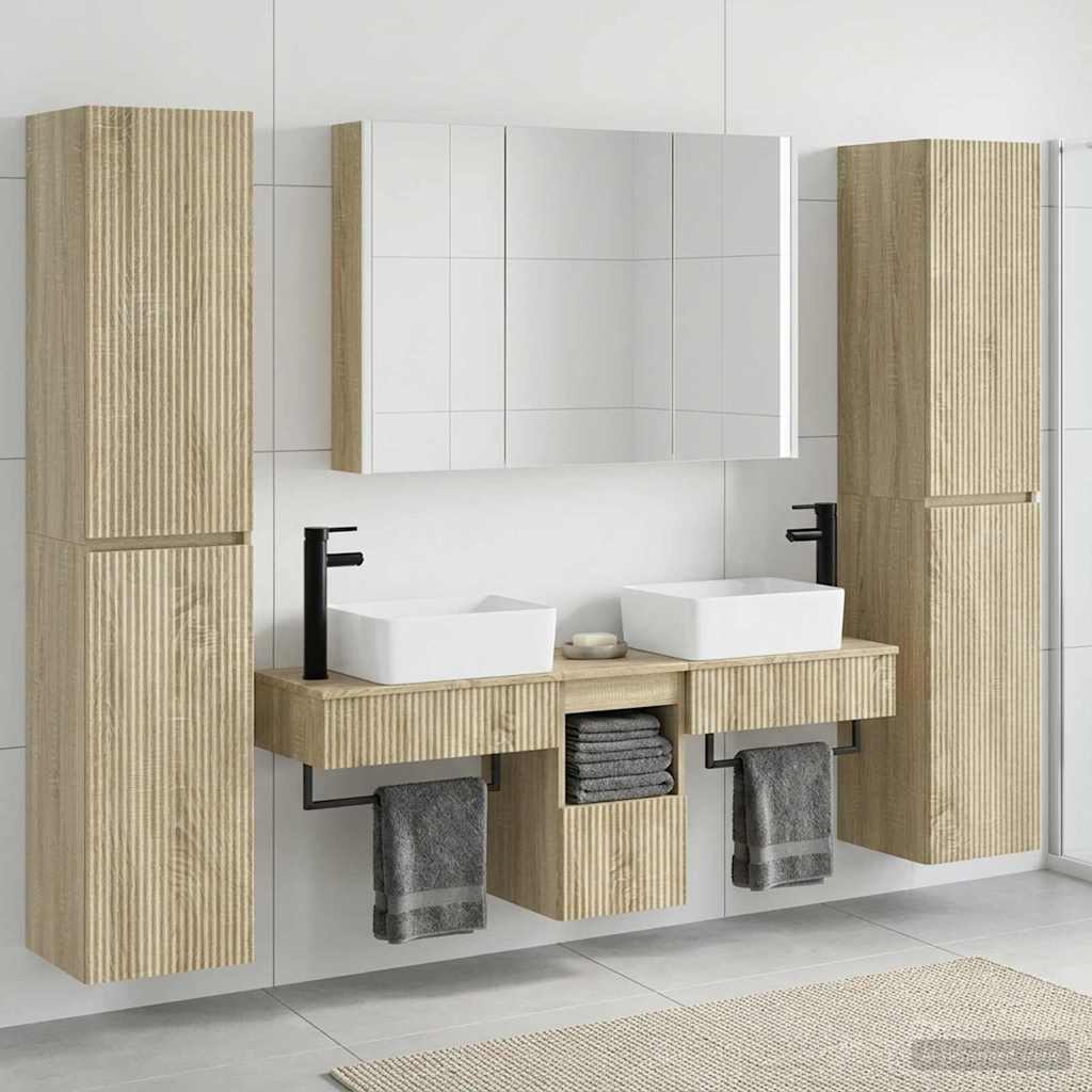 Set namještaja za kupaonicu 6 pcs Hrast sonoma