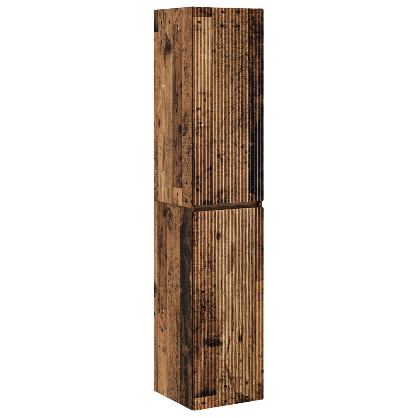 Set ormarića za kupaonicu 5 pcs Staro drvo 50 x 14,5 x 70 cm
