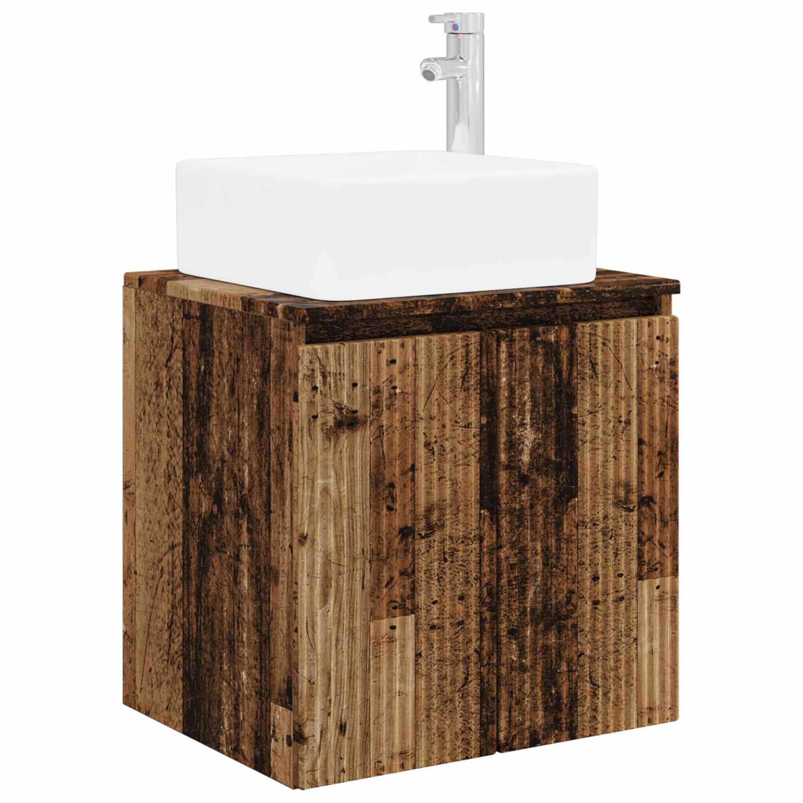 Set ormarića za kupaonicu 5 pcs Staro drvo 50 x 14,5 x 70 cm