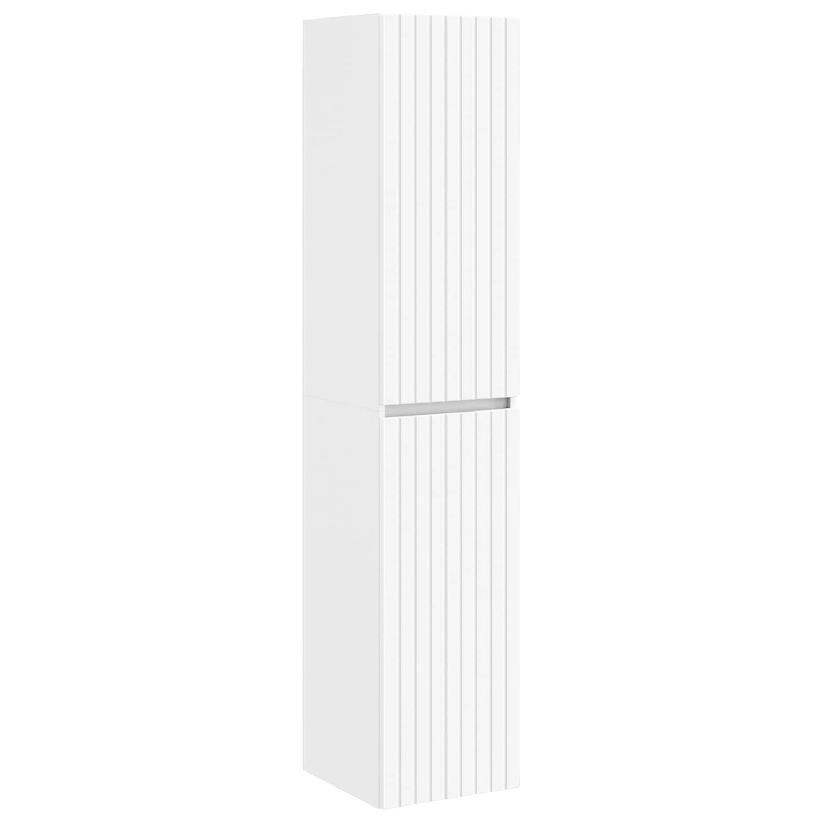 Set ormarića za kupaonicu 5 pcs Bijela 40 x 10,5 x 60,5 cm